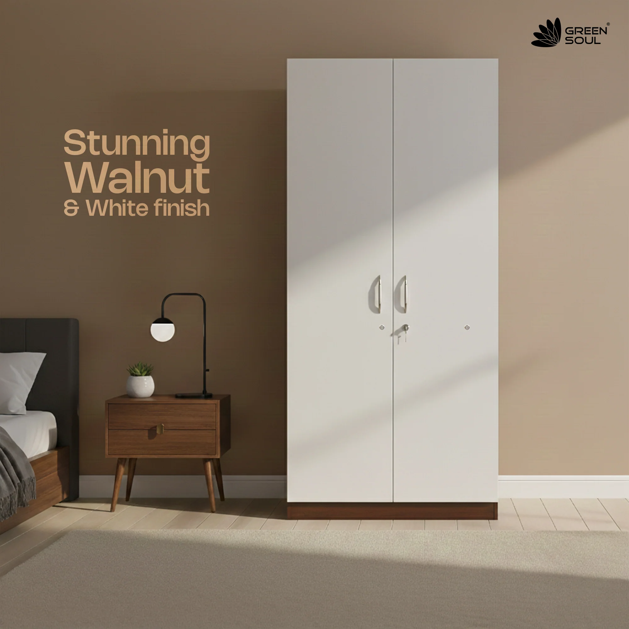 Green Soul Arthur 2-Door Wardrobe - Image 48