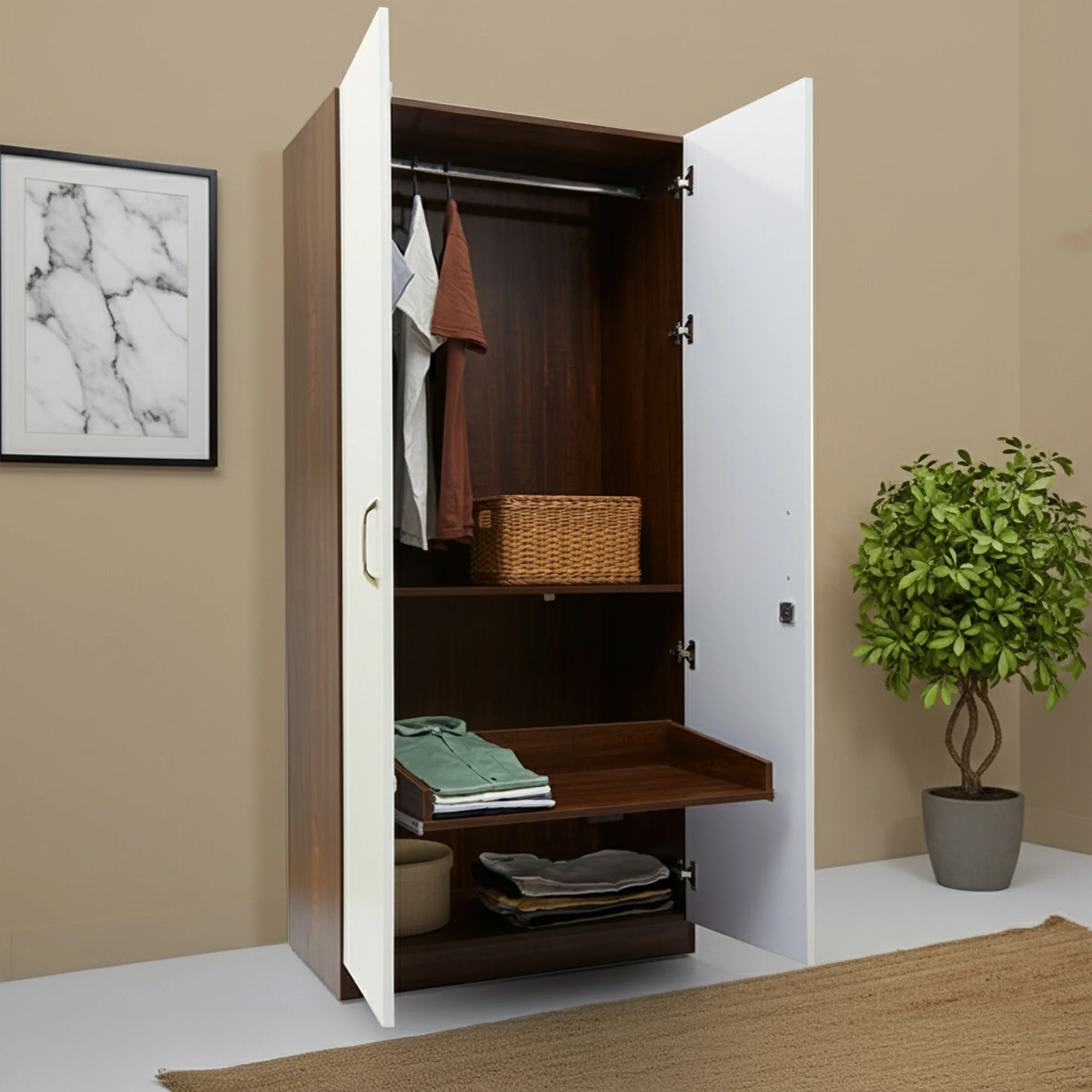 Green Soul Arthur 2-Door Wardrobe - Image 52