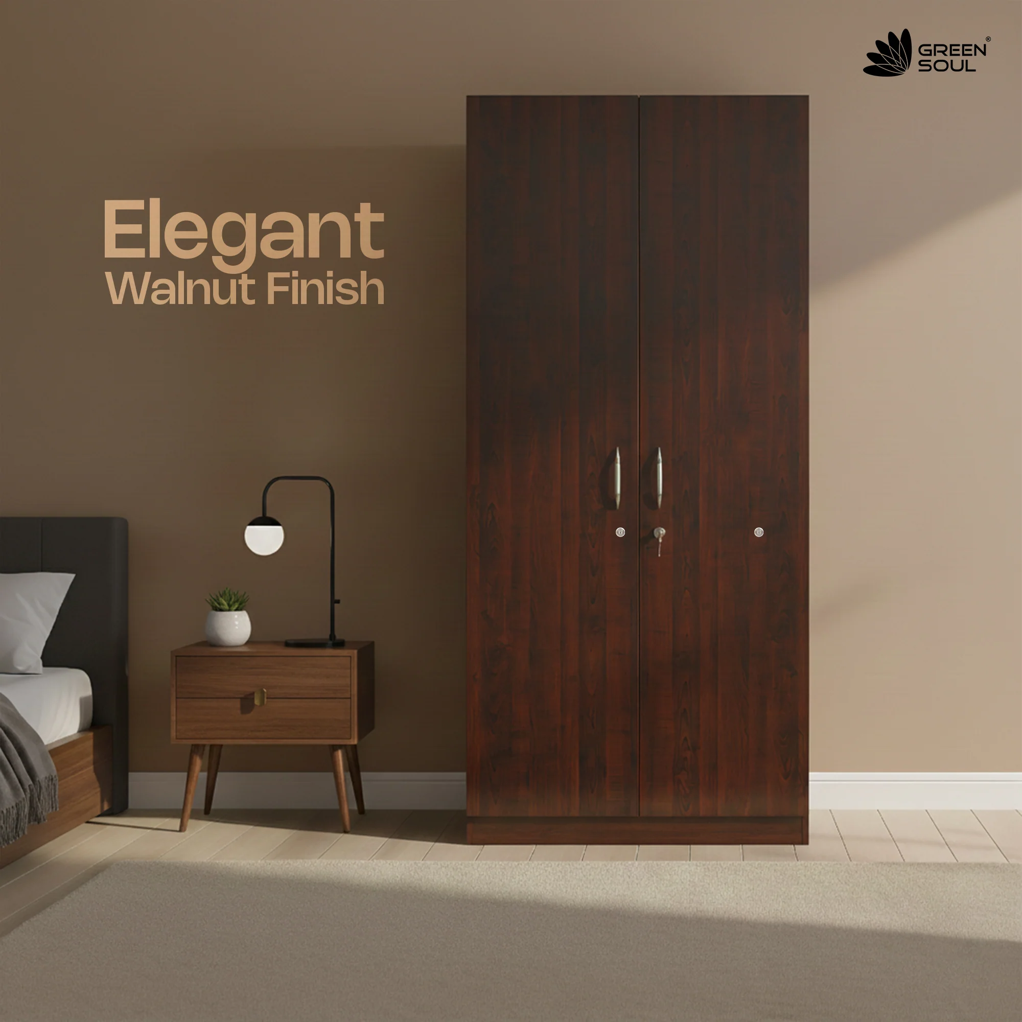 Green Soul Arthur 2-Door Wardrobe - Image 58