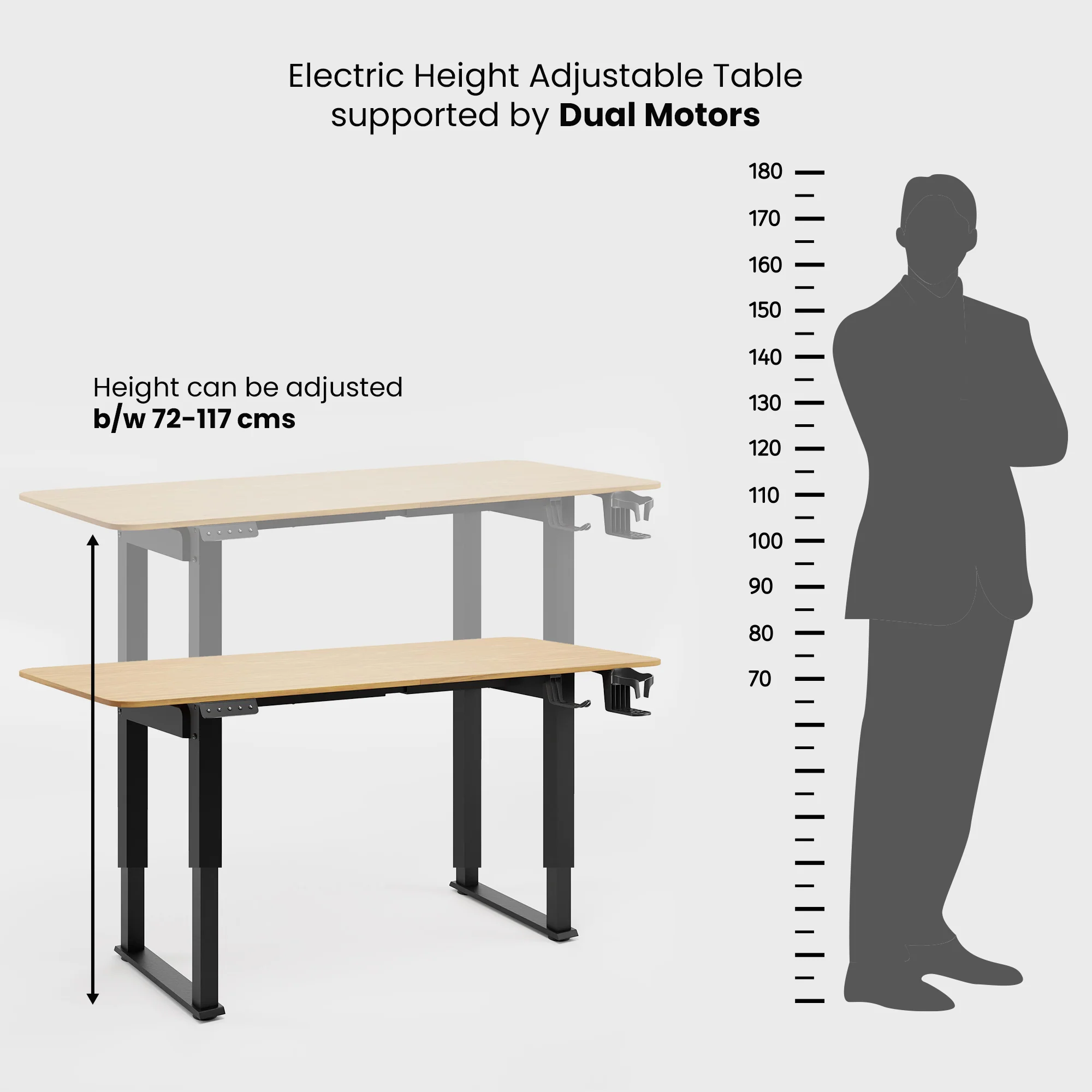 Green Soul Alex Height Adjustable Table - Image 3