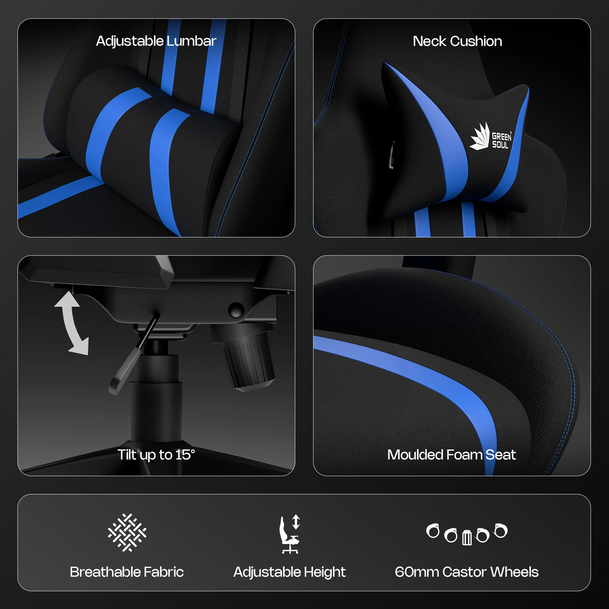 Green Soul Beast Gaming Chair - Image 17