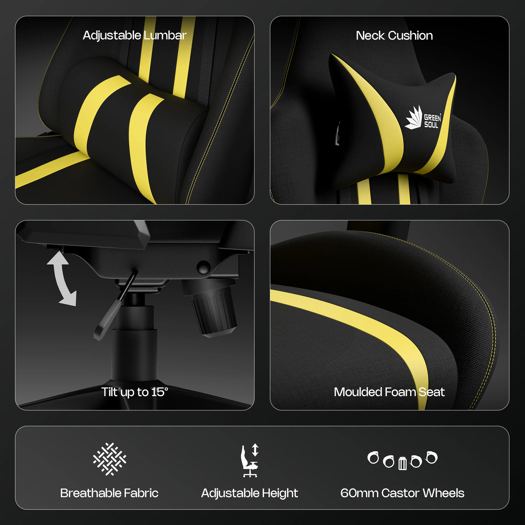 Green Soul Beast Gaming Chair - Image 22