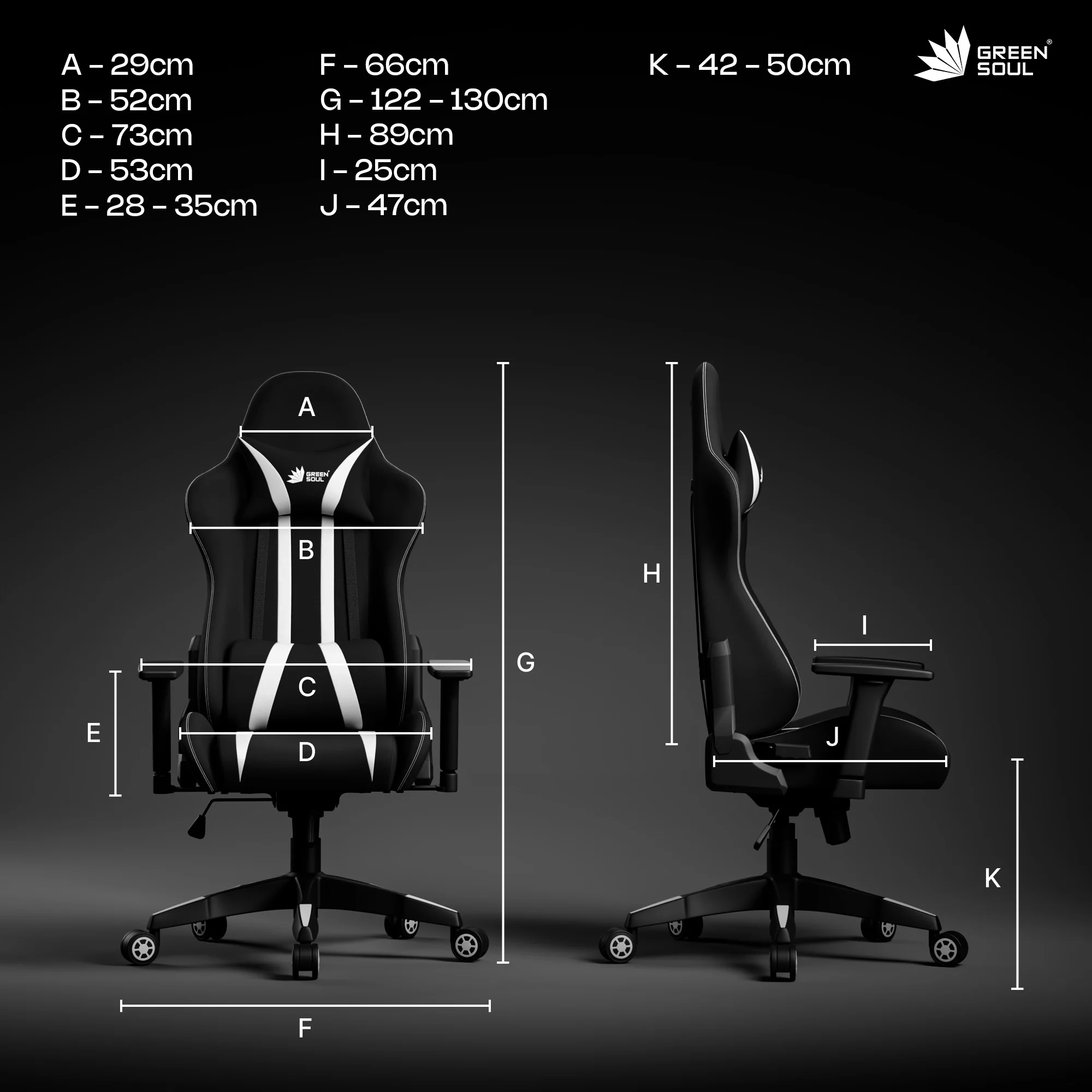 Green Soul Beast Gaming Chair - Image 33