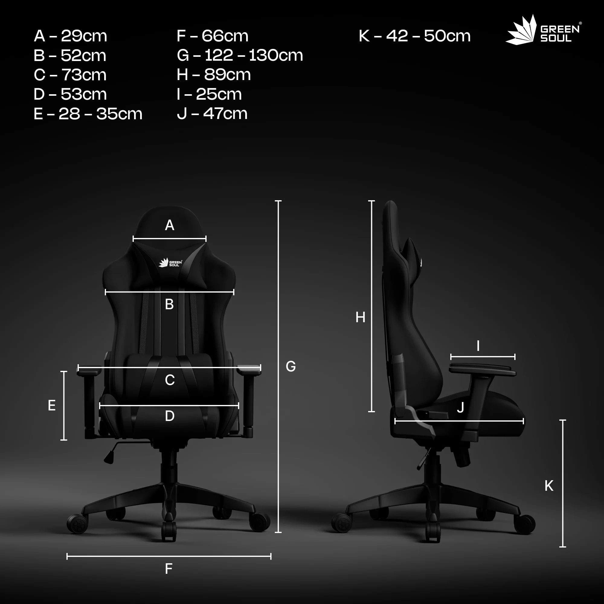 Green Soul Beast Gaming Chair - Image 46