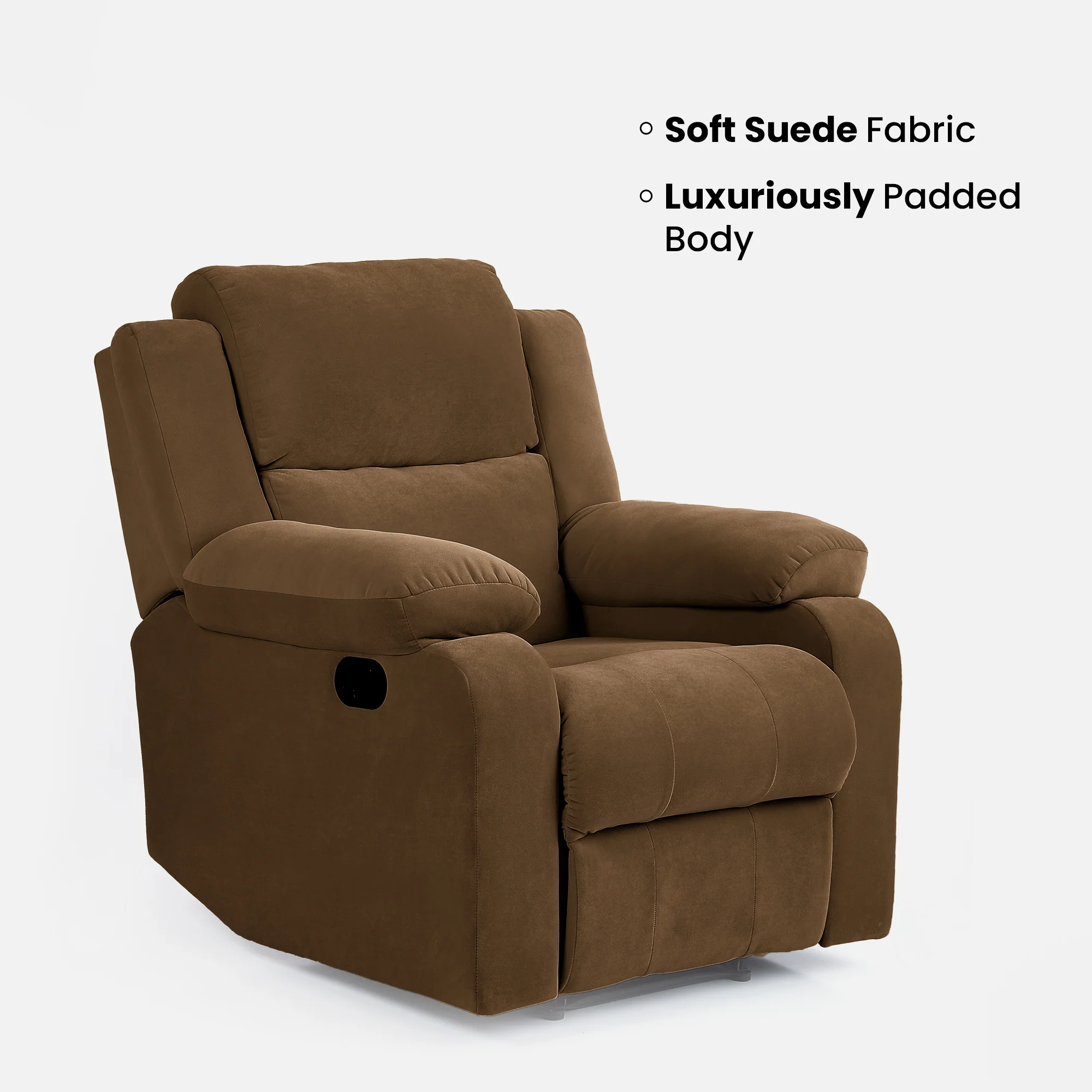 Green Soul Comfy Fabric Single Seater Recliner - Image 27