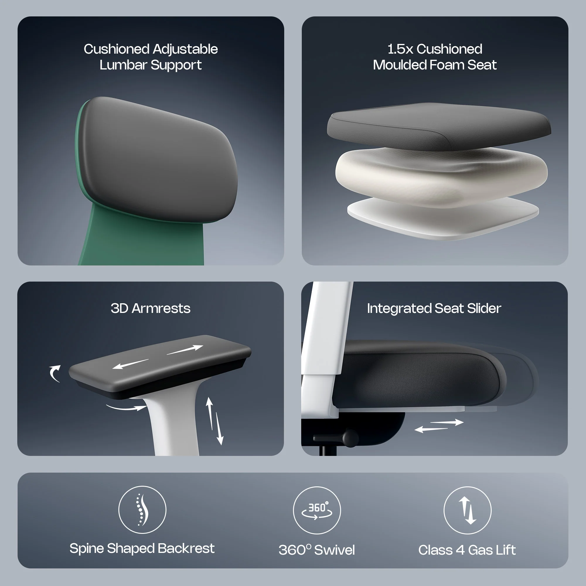 Green Soul Cosmos Superb Ergonomic Office Chair - Image 13