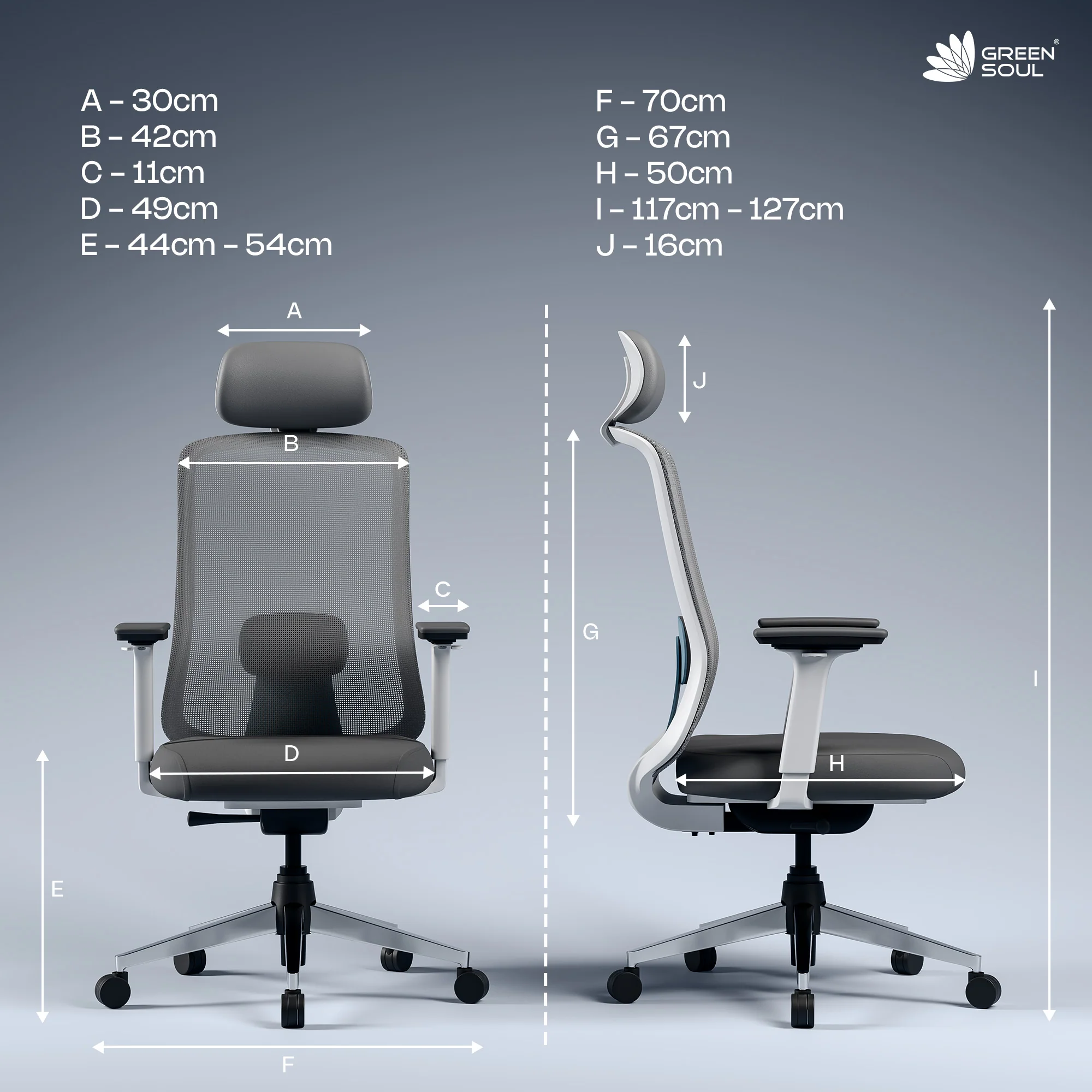 Green Soul Cosmos Superb Ergonomic Office Chair - Image 15