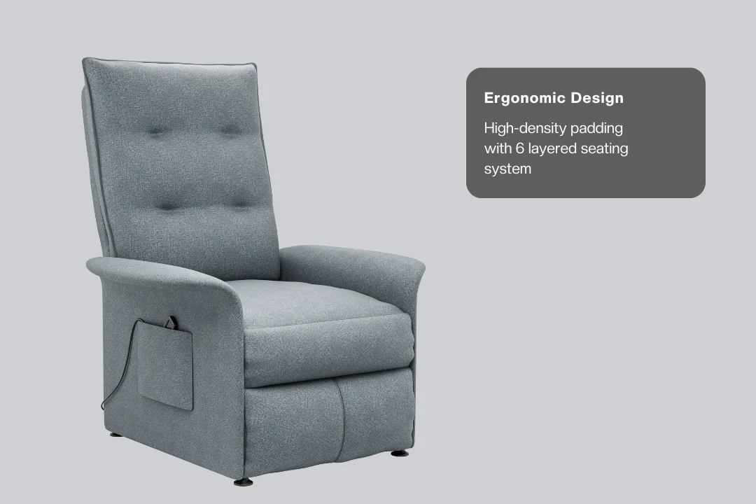 Green Soul Flexy Fabric Single Seater Recliner - Image 4