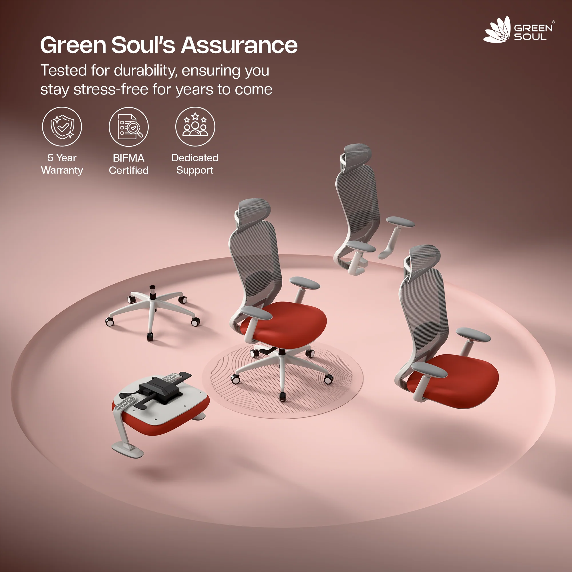 Green Soul Galaxy Ergonomic Office Chair - Image 3