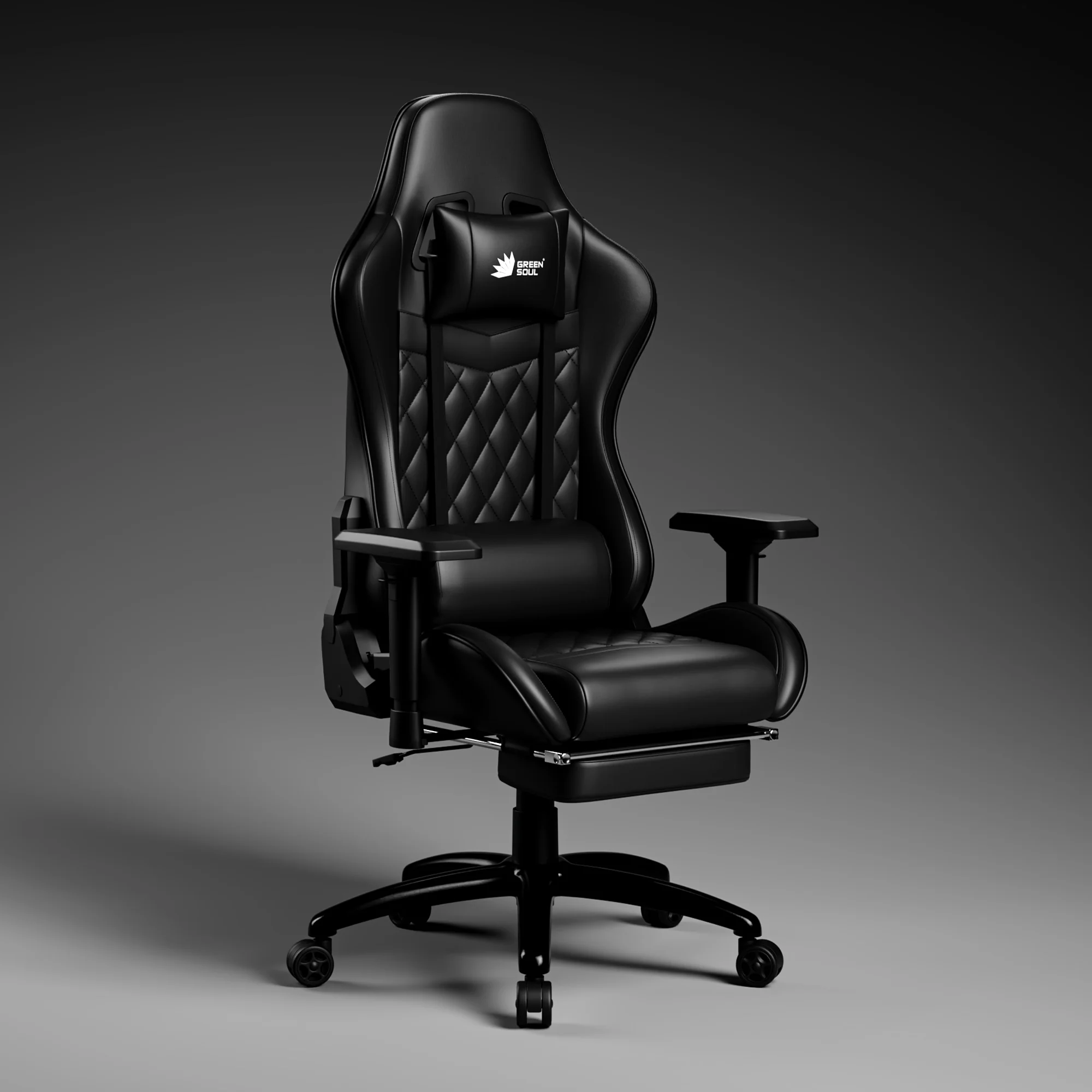Green Soul Ghost Gaming Chair With Integrated Footrest - Image 26
