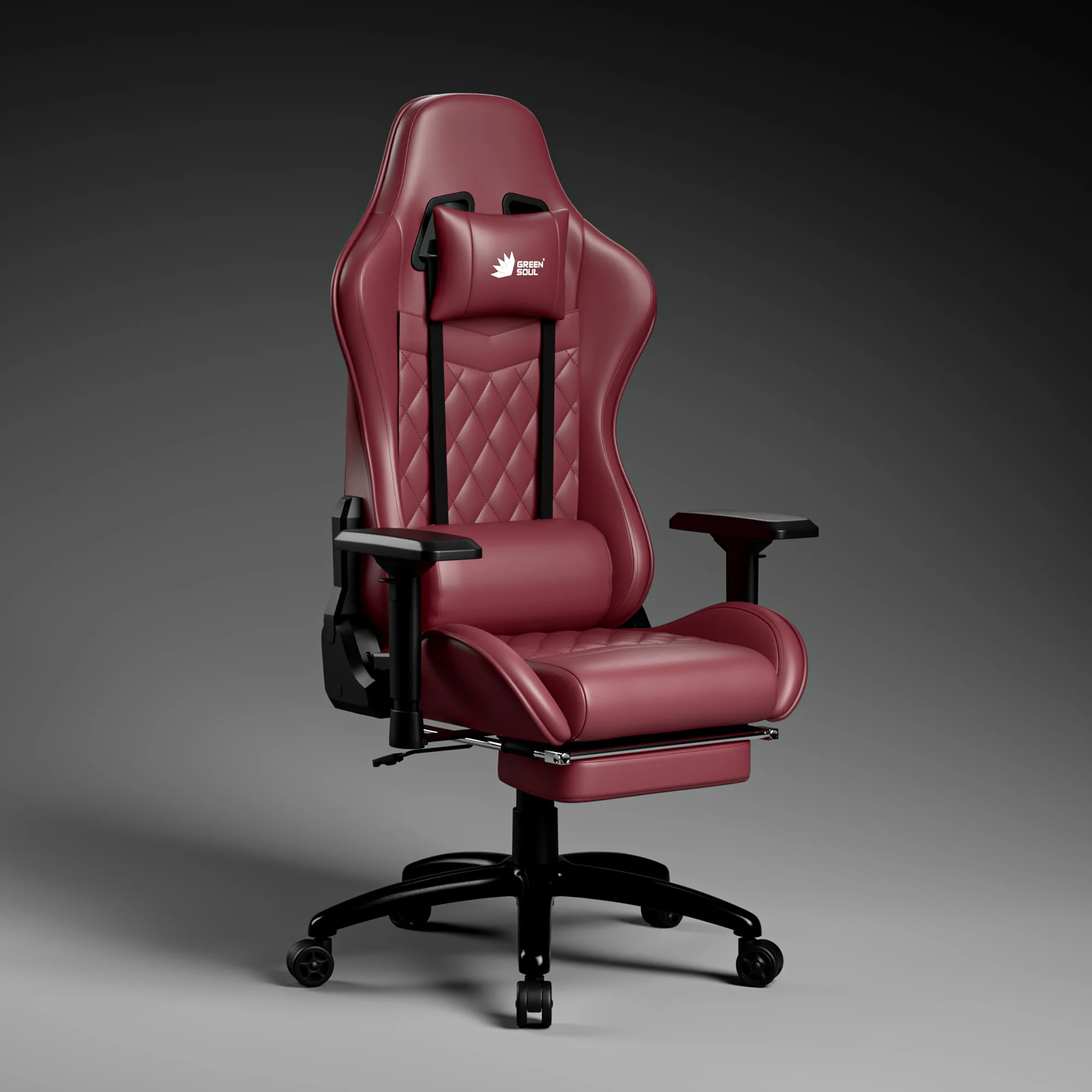 Green Soul Ghost Gaming Chair With Integrated Footrest - Image 44