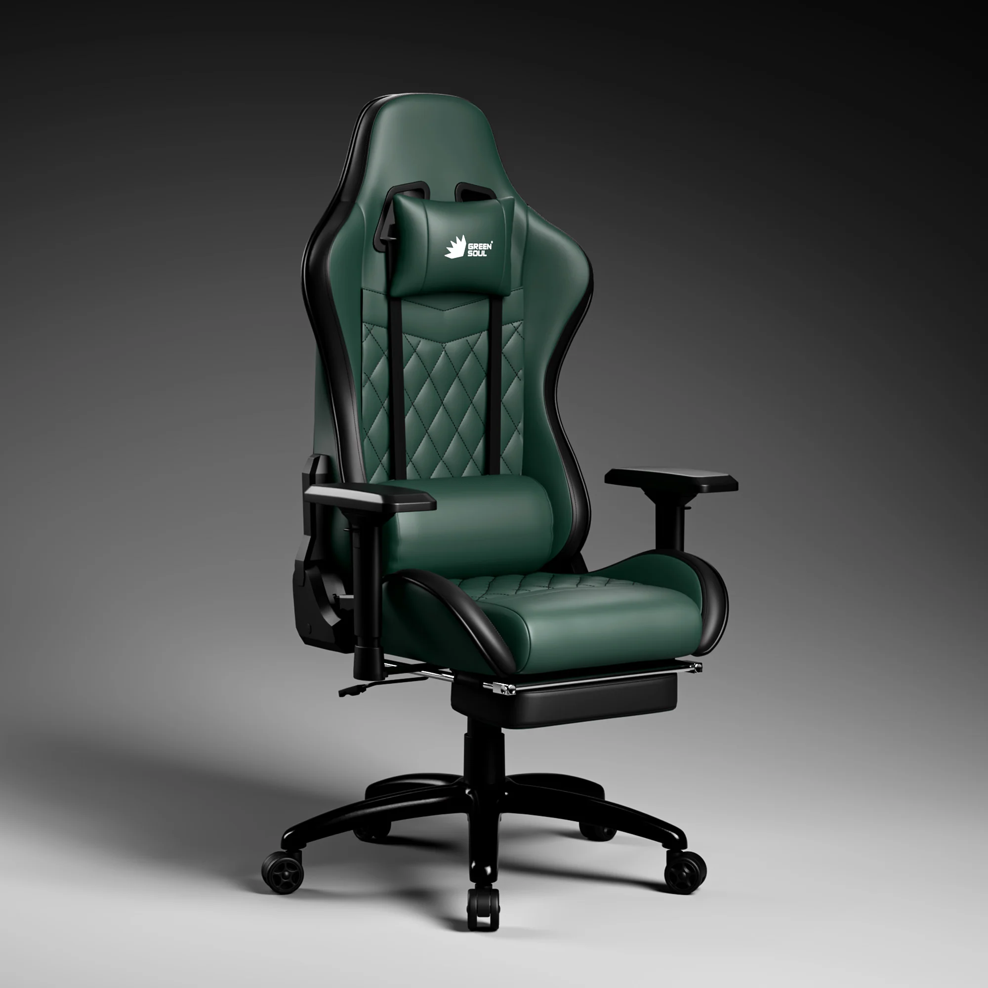 Green Soul Ghost Gaming Chair With Integrated Footrest - Image 55