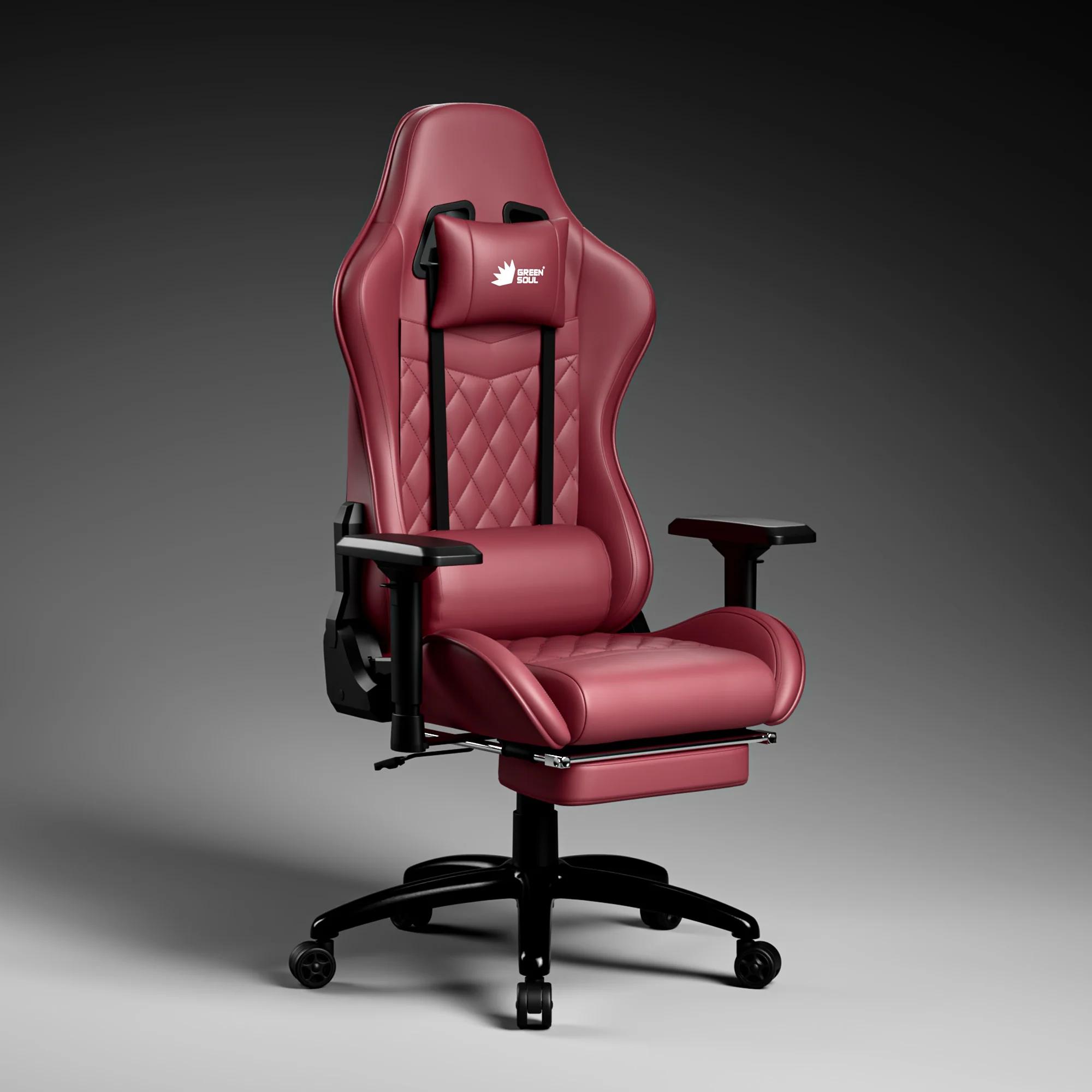 Green Soul Ghost Gaming Chair With Integrated Footrest - Image 63