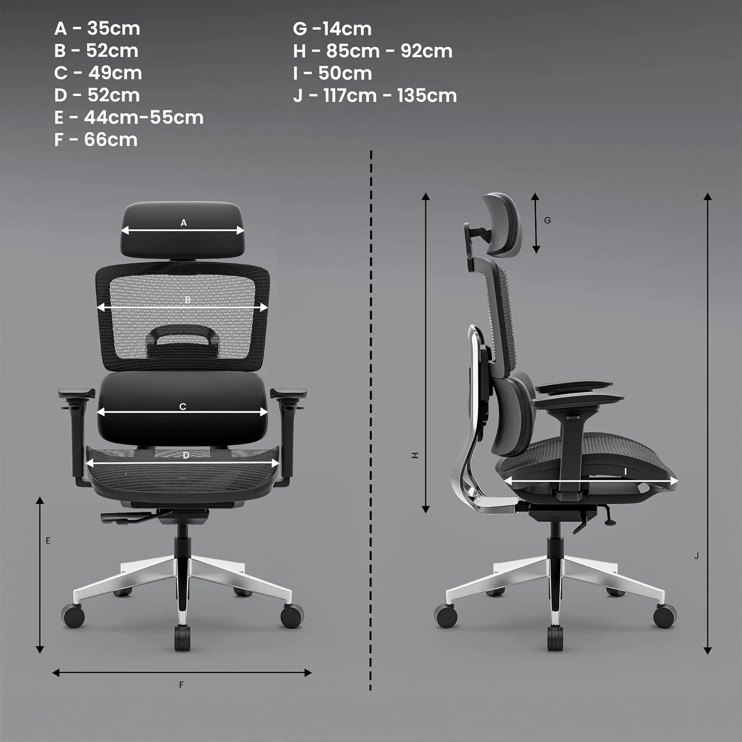 Green Soul Icon Pro Premium Ergonomic Office Chair - Image 33
