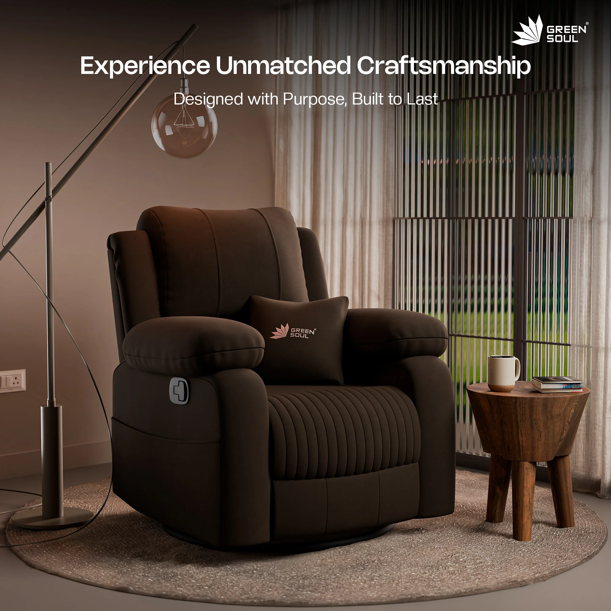 Green Soul Laze 2.0 Manual Recliner Sofa - Image 10