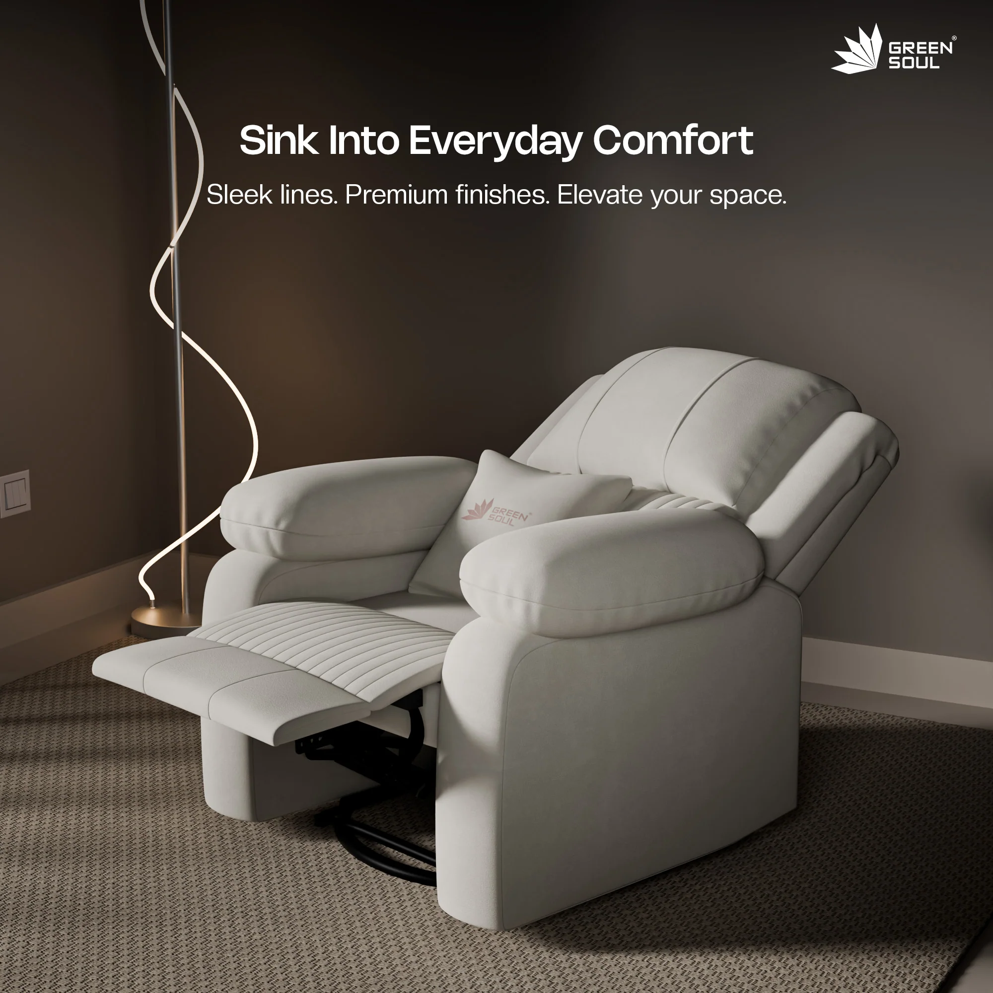 Green Soul Laze 2.0 Manual Recliner Sofa - Image 17