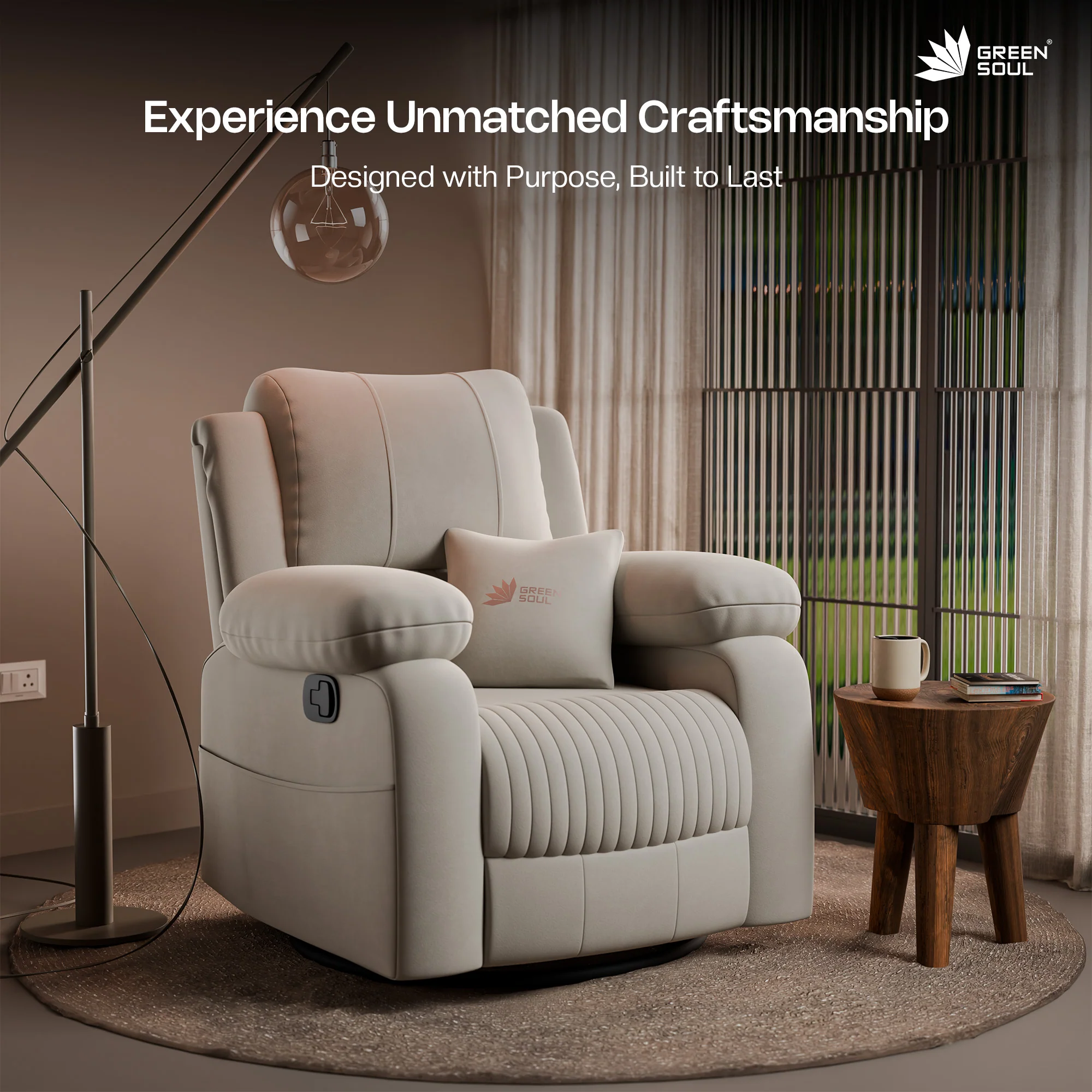 Green Soul Laze 2.0 Manual Recliner Sofa - Image 19