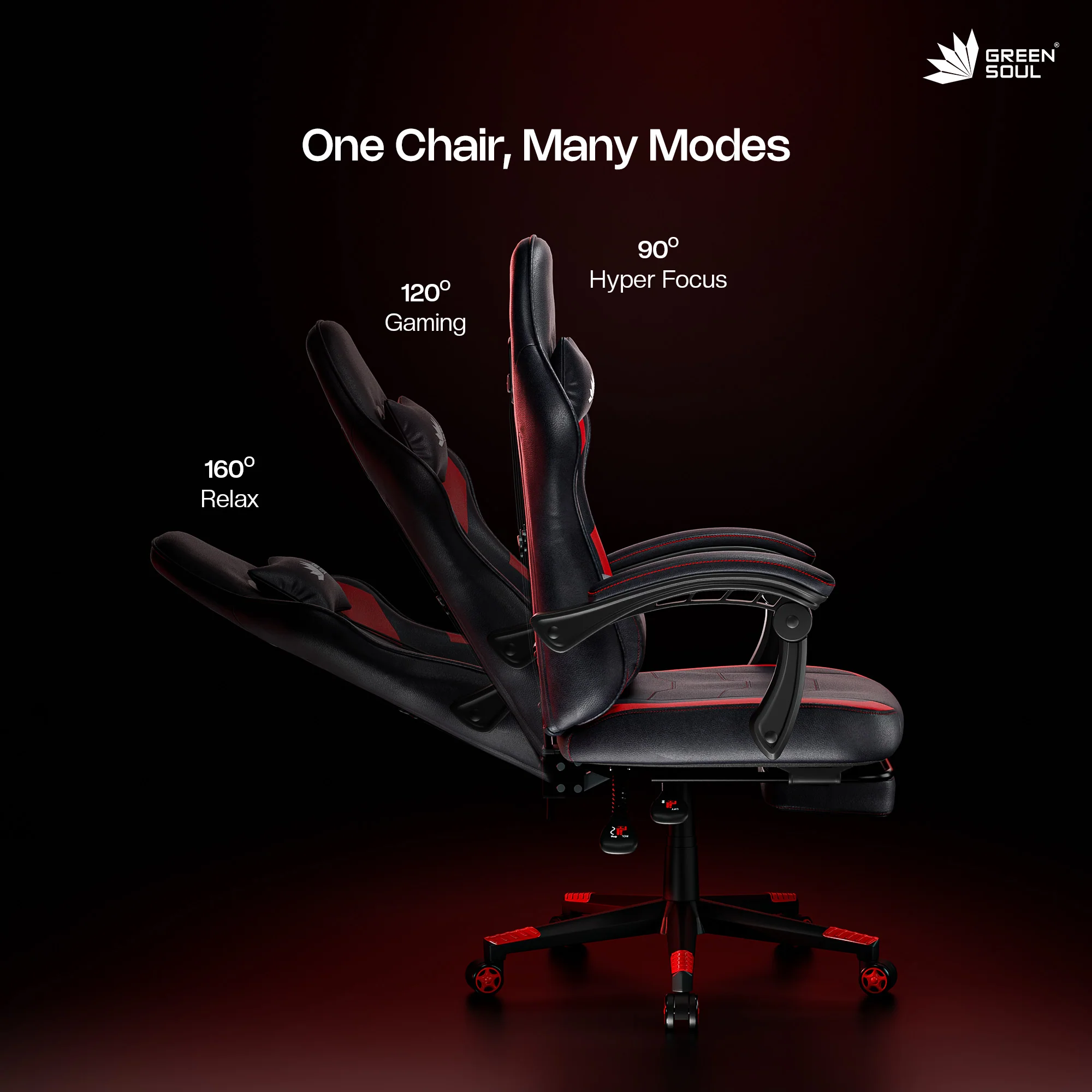 Green Soul Blade Ergonomic Gaming Chair Multi-Functional Computer Chair - Image 21