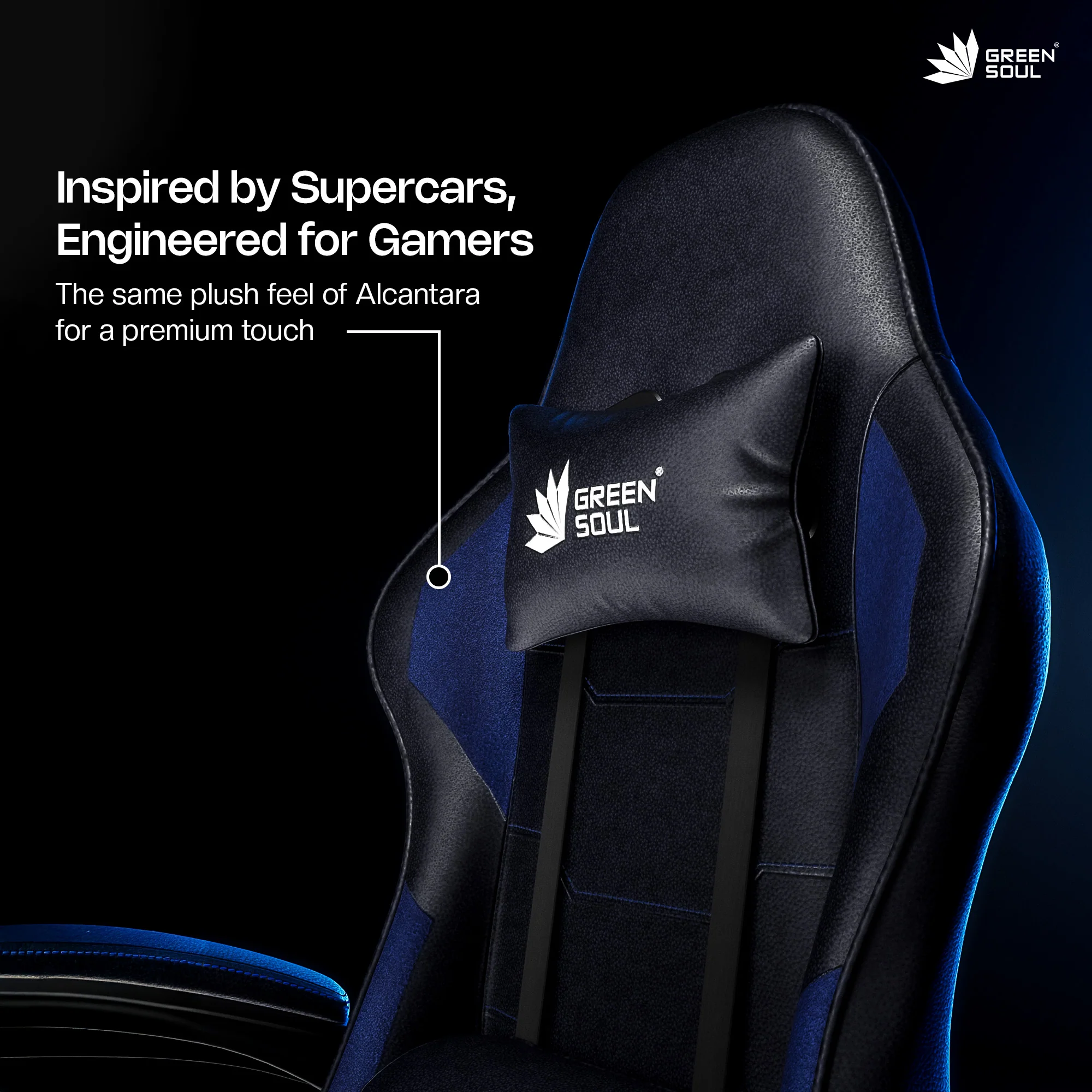 Green Soul Blade Ergonomic Gaming Chair Multi-Functional Computer Chair - Image 3