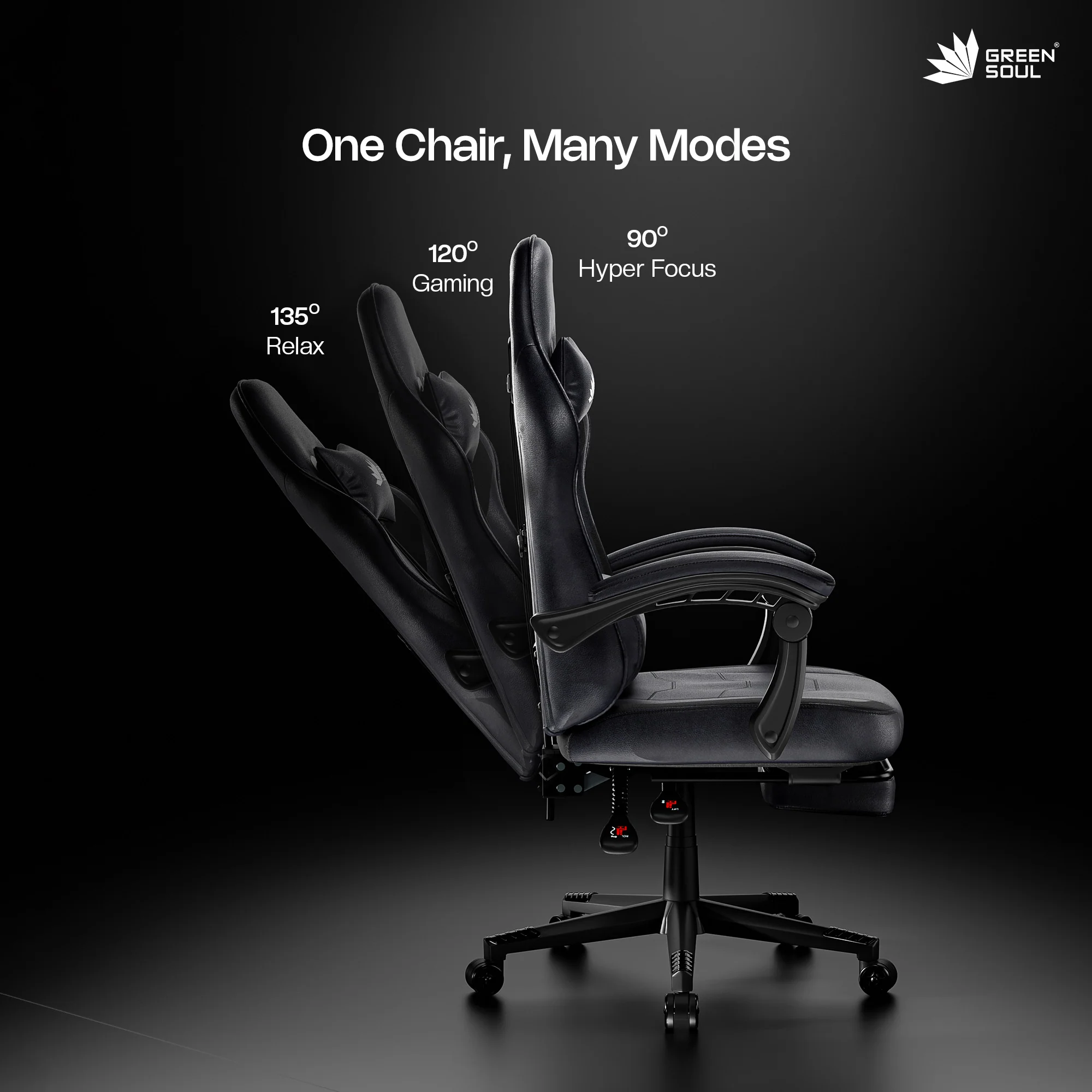 Green Soul Blade Ergonomic Gaming Chair Multi-Functional Computer Chair - Image 43