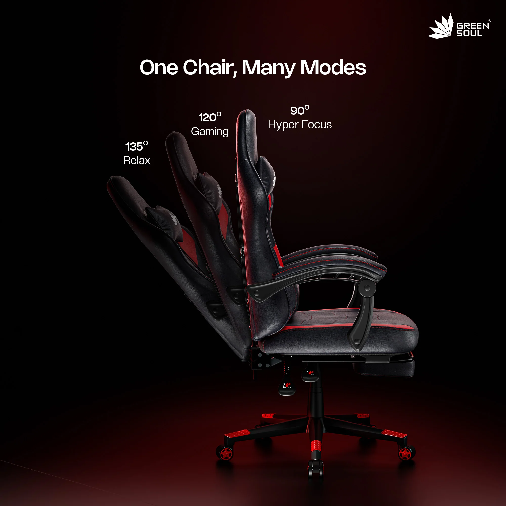 Green Soul Blade Ergonomic Gaming Chair Multi-Functional Computer Chair - Image 44