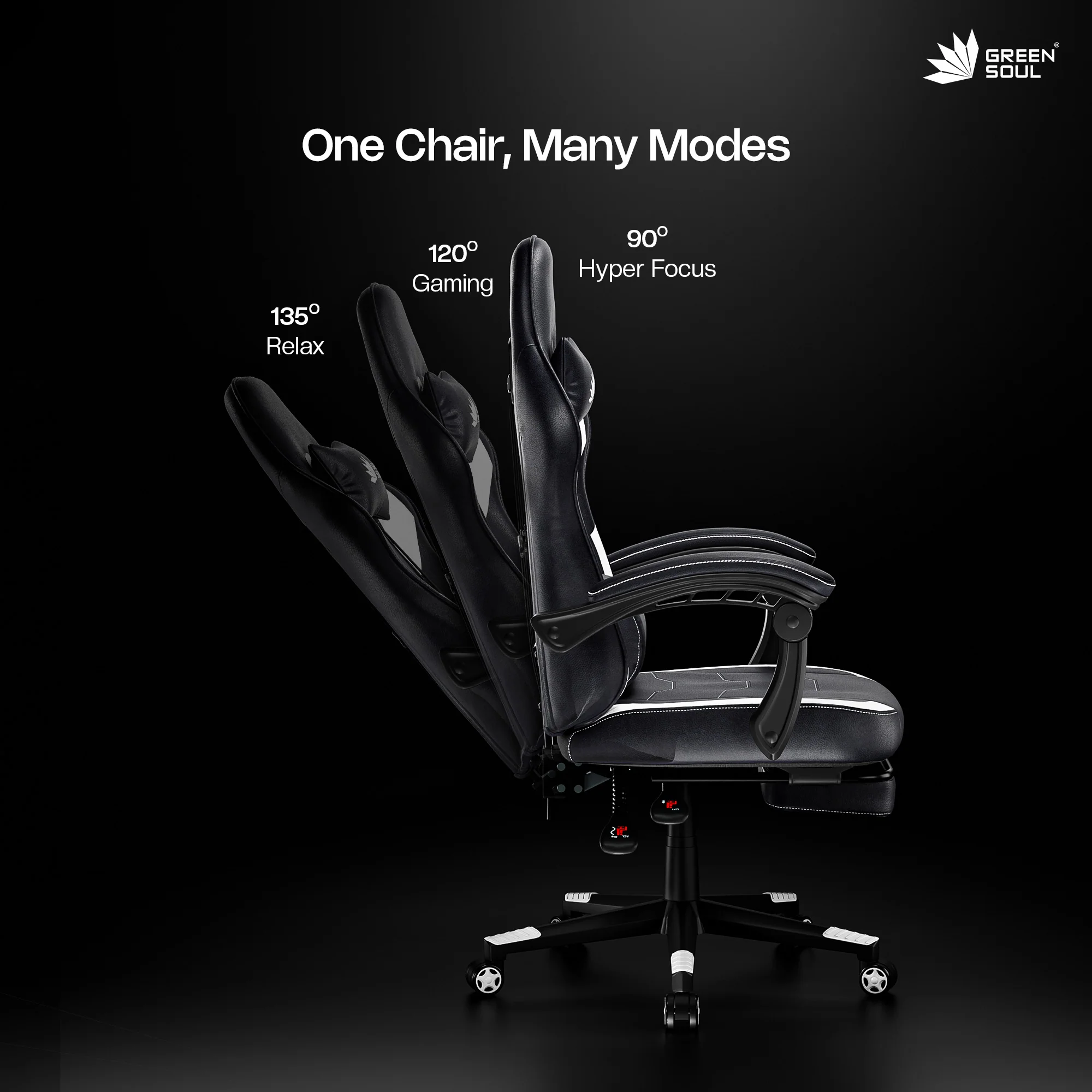 Green Soul Blade Ergonomic Gaming Chair Multi-Functional Computer Chair - Image 45