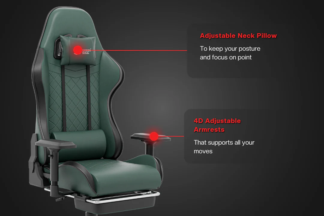 Green Soul Ghost RGB Ergonomic Gaming chair - Image 18