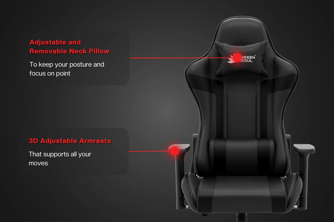 Green Soul Raptor 2.0 Racing Edition Gaming Chair - Image 16