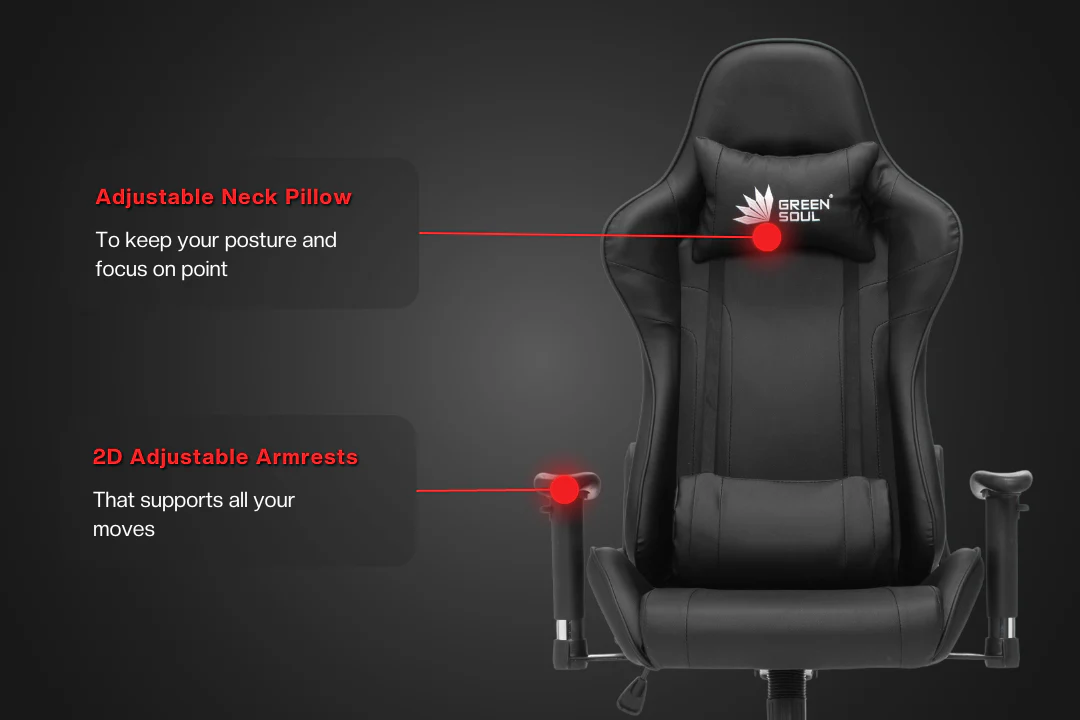 Green Soul Renewed Raptor Racing Edition Gaming Chair - Image 23