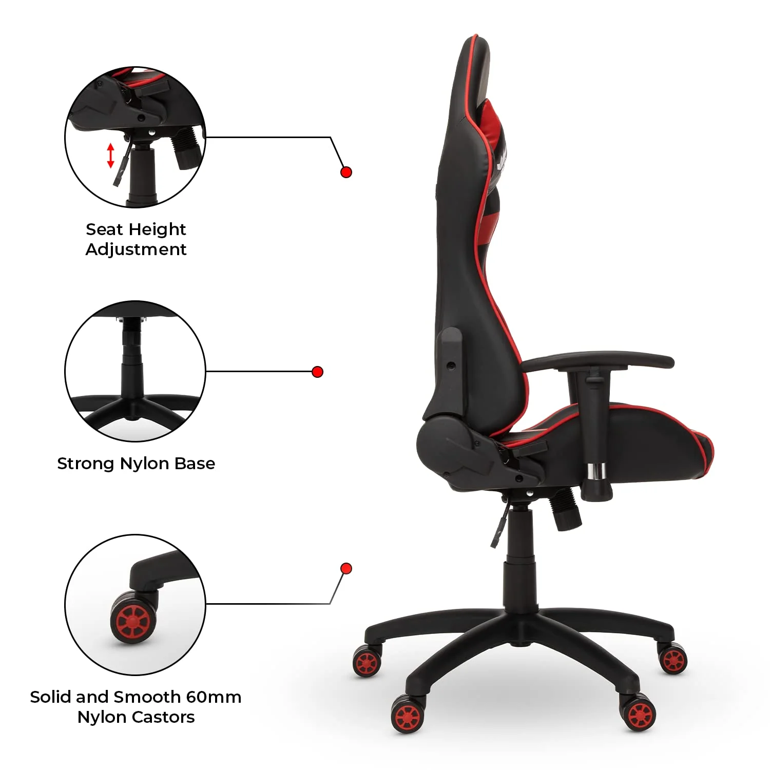 Green Soul Renewed Raptor Racing Edition Gaming Chair - Image 8