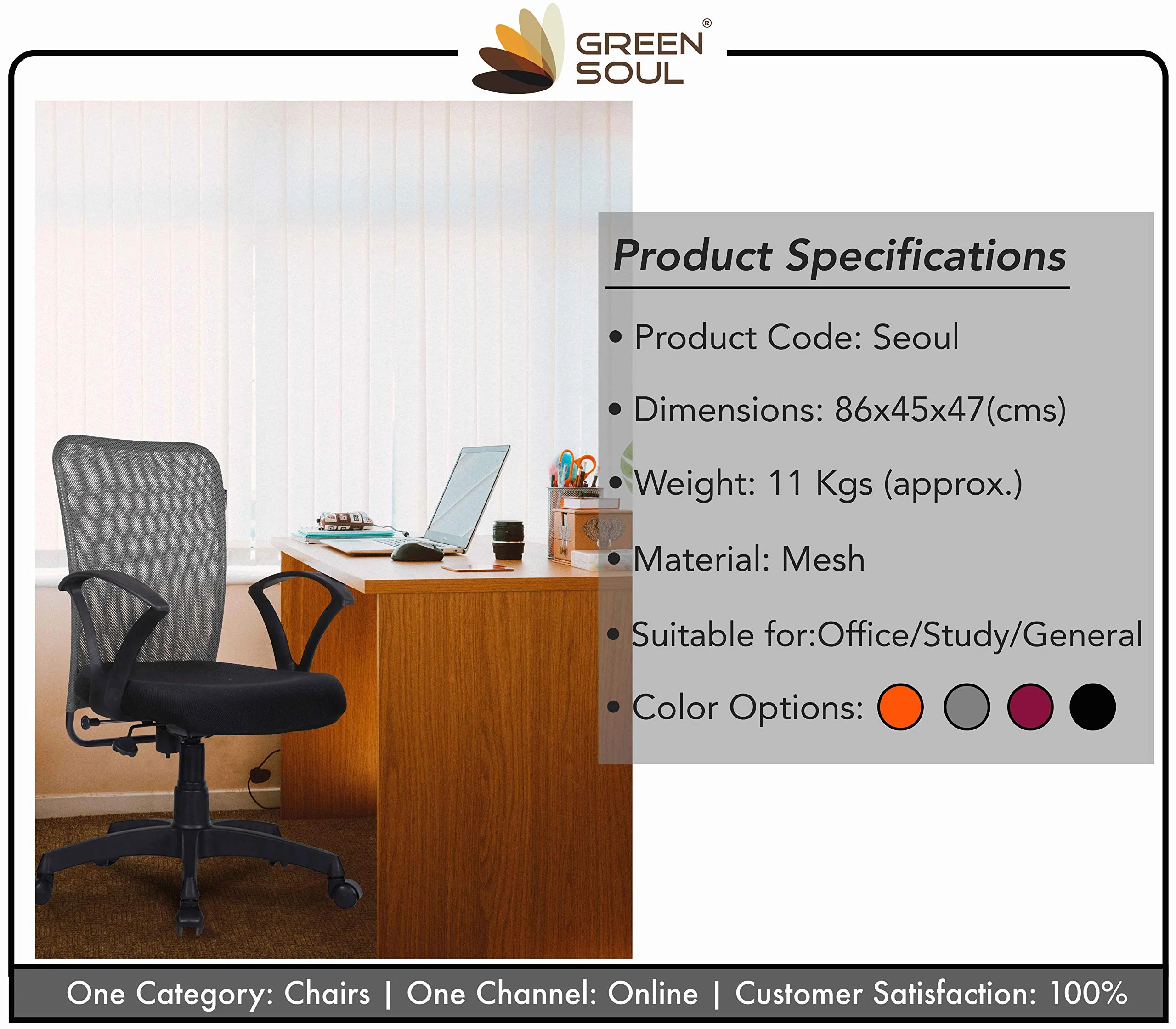 Green Soul Renewed Seoul Basic Chair - Image 36