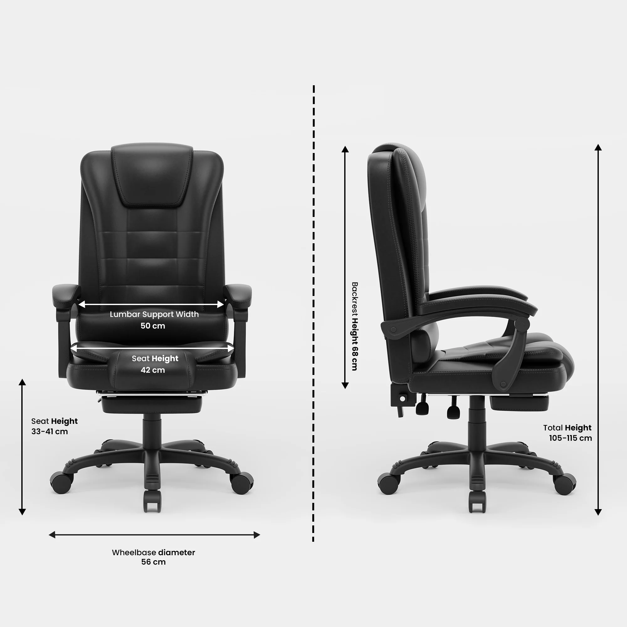Green Soul Renewed Urbane Pro Leatherette Executive Chair - Image 10