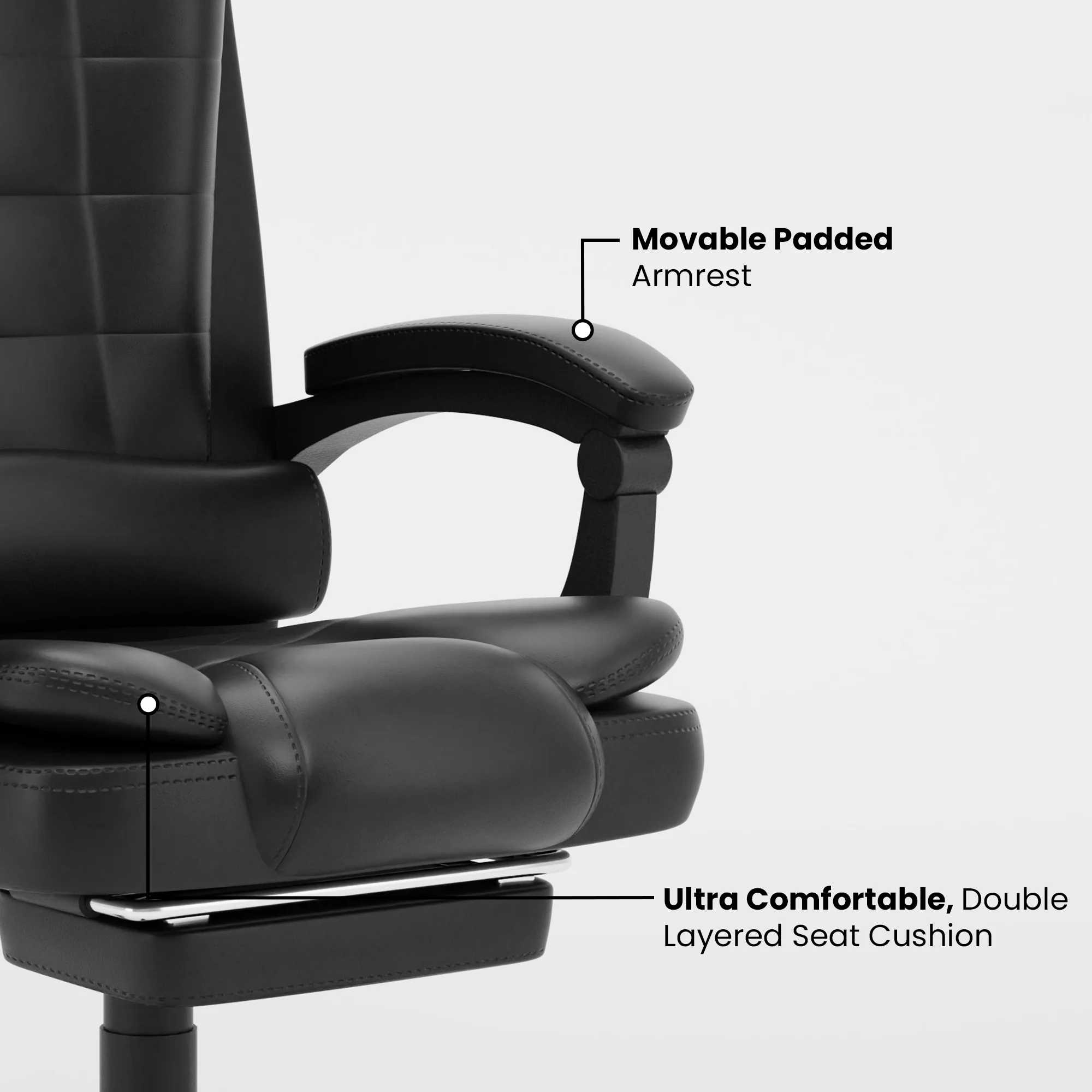 Green Soul Renewed Urbane Pro Leatherette Executive Chair - Image 13