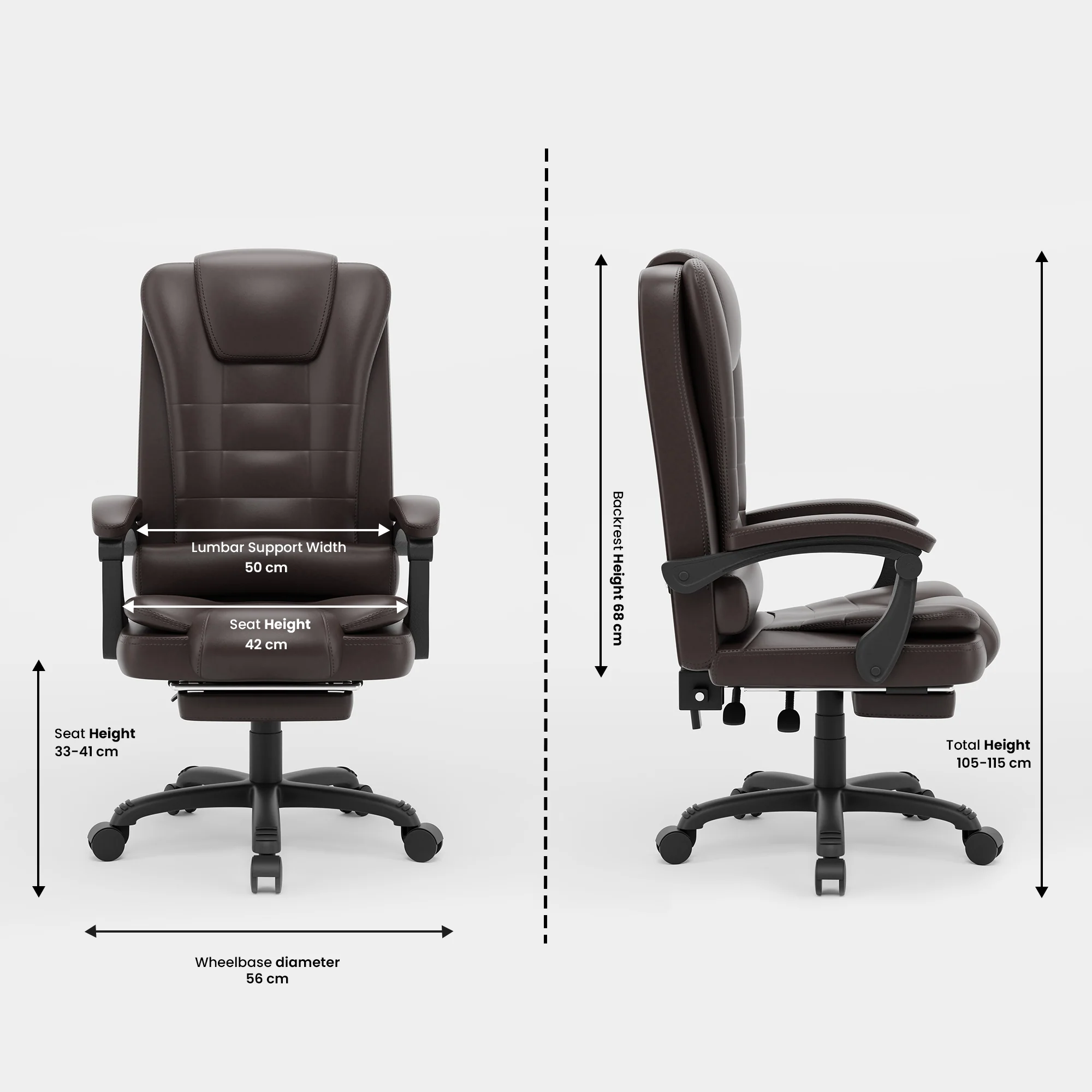 Green Soul Renewed Urbane Pro Leatherette Executive Chair - Image 20