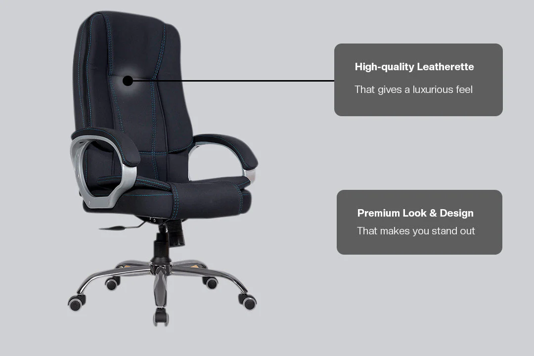 Green Soul Renewed Vienna Fabric Executive Chair - Image 9