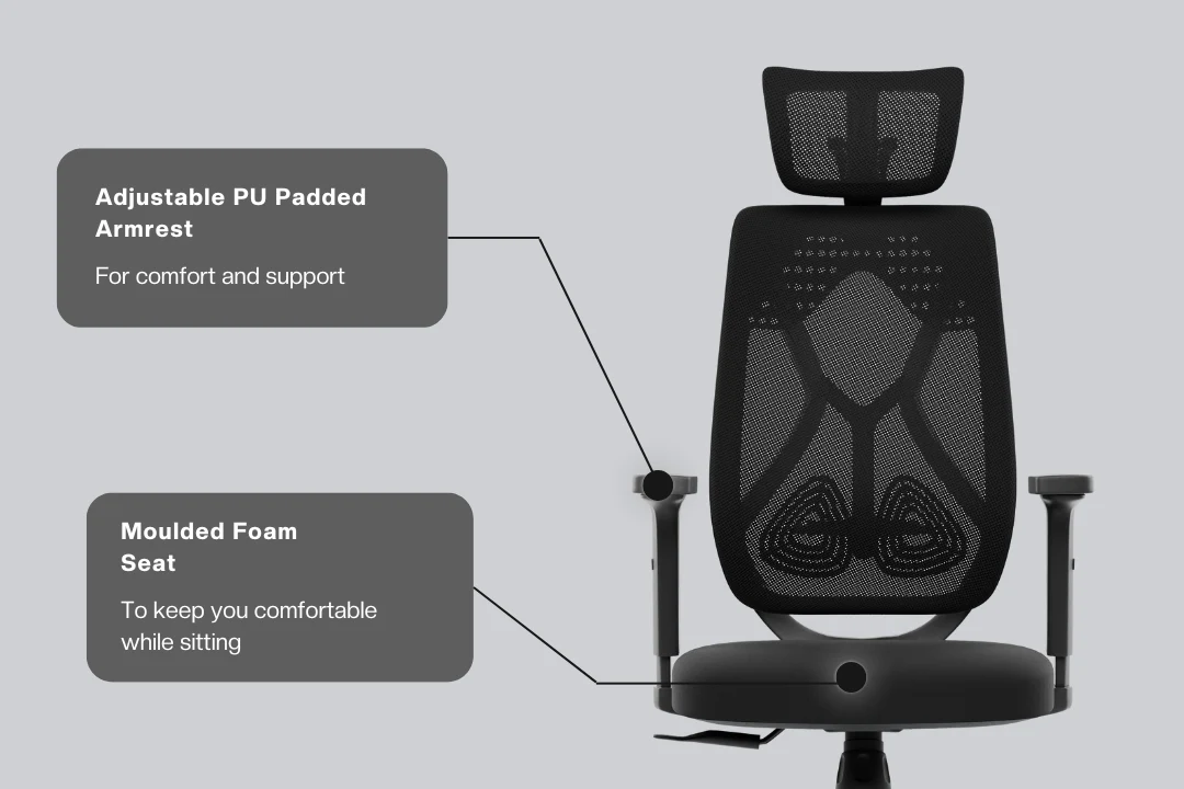 Green Soul Renewed Zodiac Pro High Back Mesh Gaming Chair - Image 6