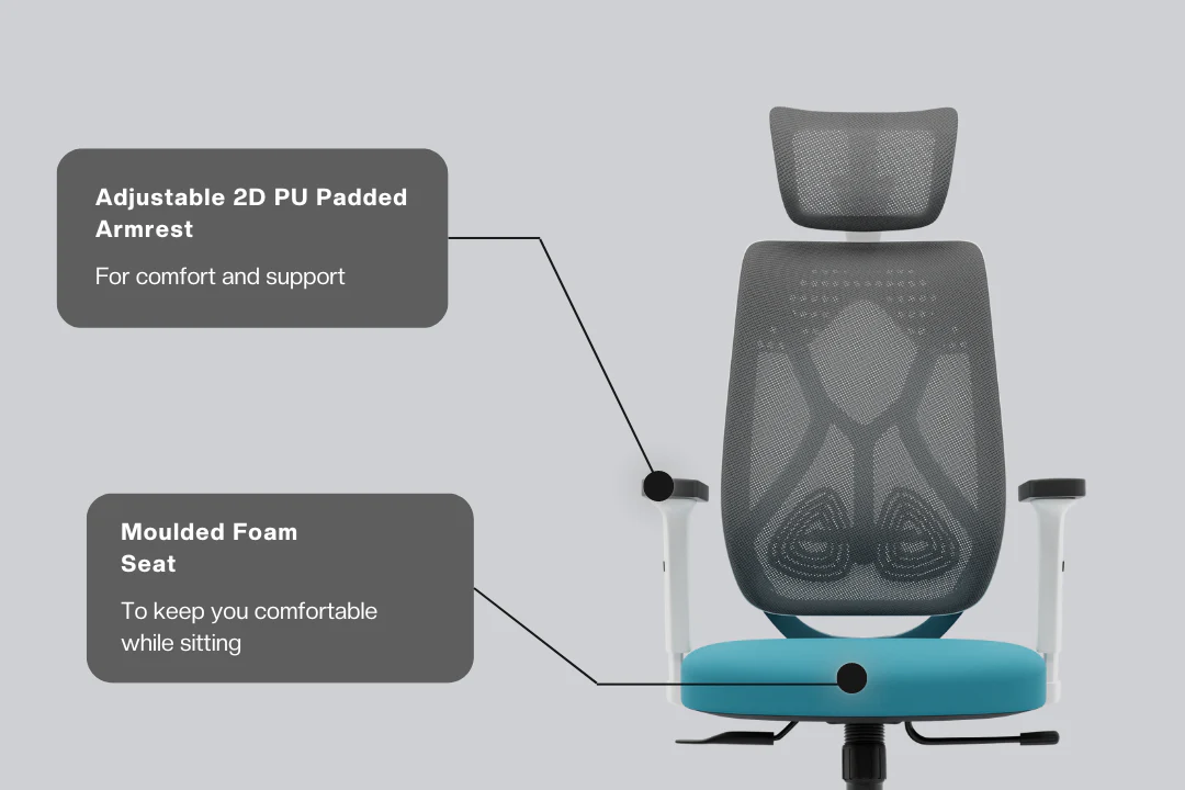 Green Soul Zodiac Pro Series High Back Mesh Office Chair - Image 44