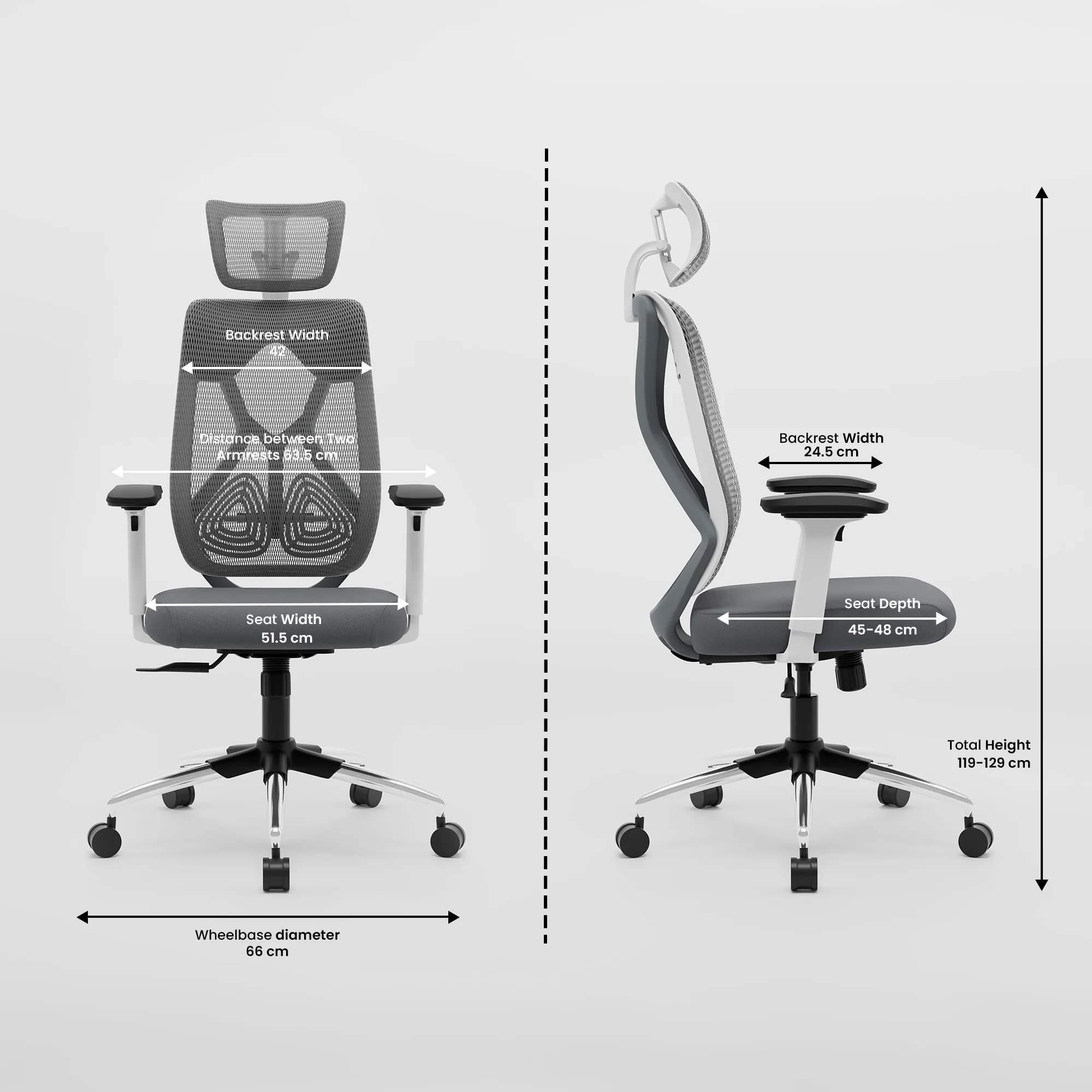 Green Soul Zodiac Pro Series High Back Mesh Office Chair - Image 62