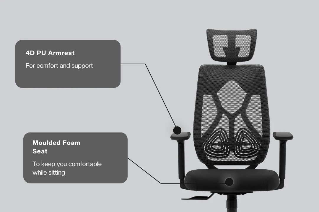 Green Soul Zodiac Pro Series High Back Mesh Office Chair - Image 85