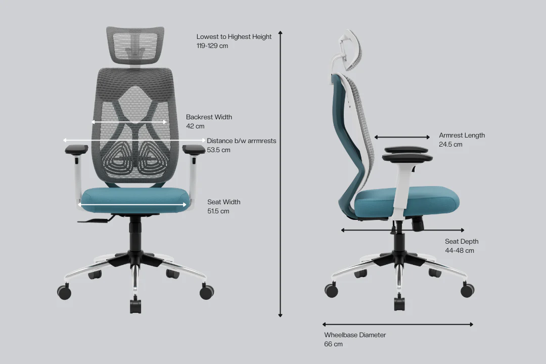 Green Soul Zodiac Pro Series High Back Mesh Office Chair - Image 86