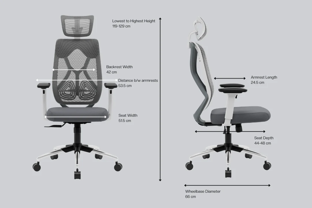 Green Soul Zodiac Pro Series High Back Mesh Office Chair - Image 94