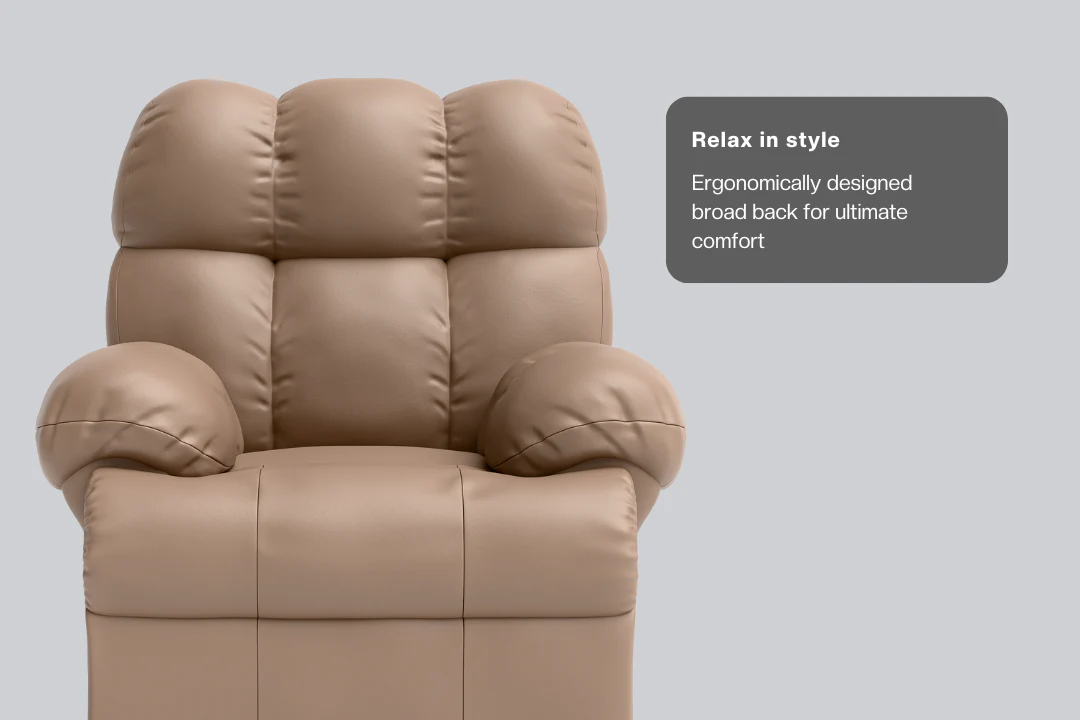 Green Soul Shangri-La Rocking, Revolving and Recline Single Seater Electric Recliner Sofa - Image 11