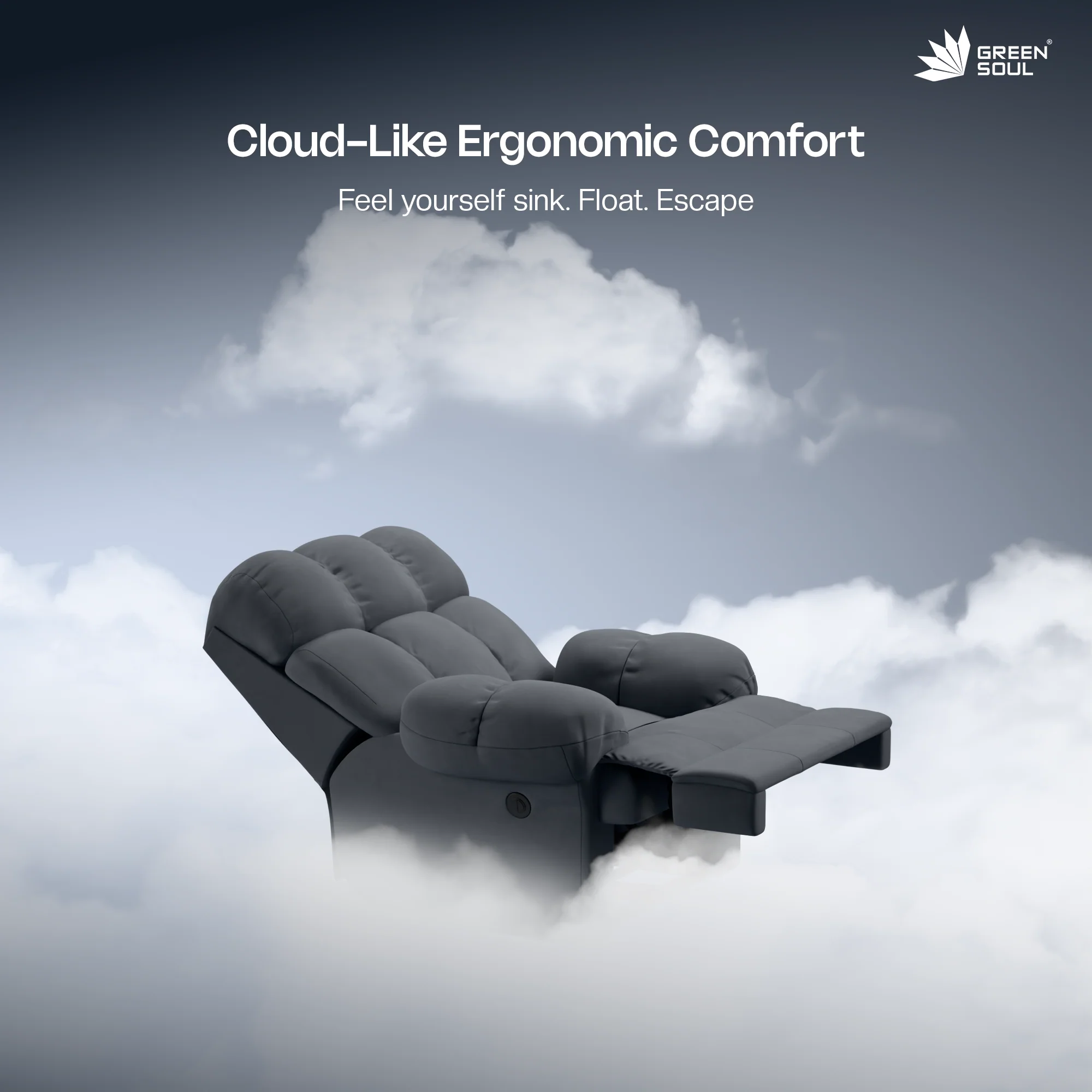 Green Soul Shangri-La Rocking, Revolving and Recline Single Seater Electric Recliner Sofa - Image 122