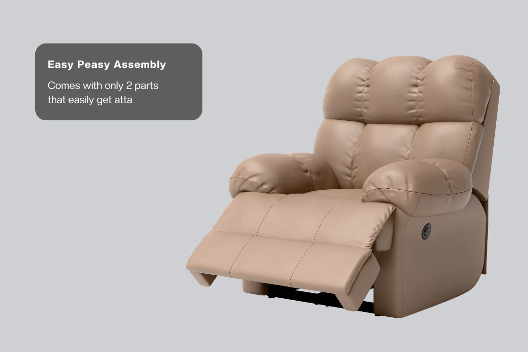 Green Soul Shangri-La Rocking, Revolving and Recline Single Seater Electric Recliner Sofa - Image 15