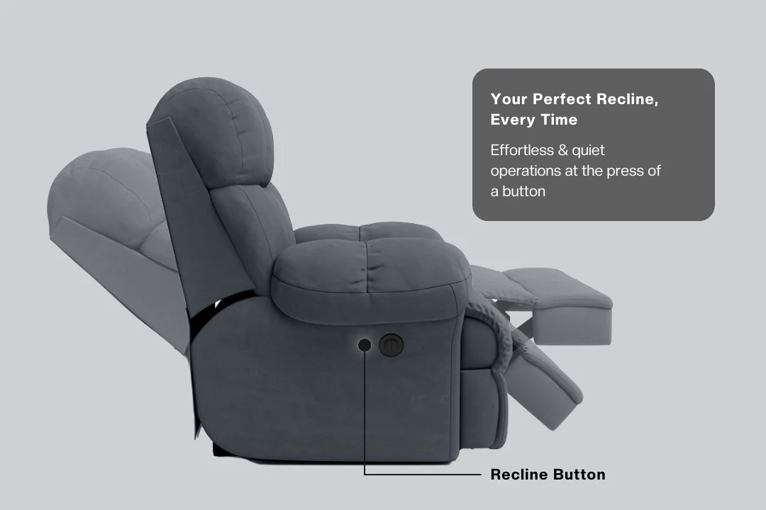 Green Soul Shangri-La Rocking, Revolving and Recline Single Seater Electric Recliner Sofa - Image 8