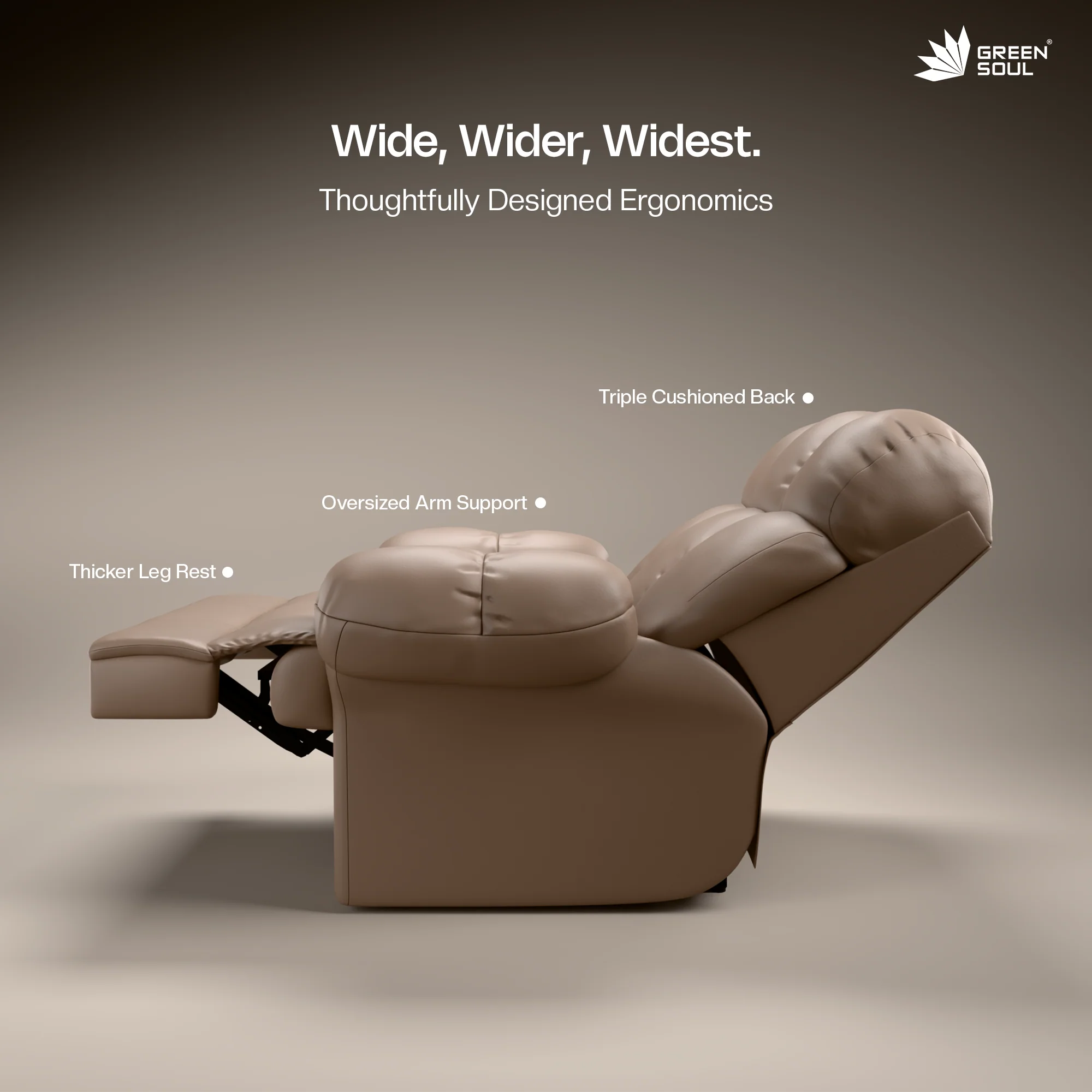 Green Soul® Shangri-La Single Seater Electric Recliner Sofa - Image 33