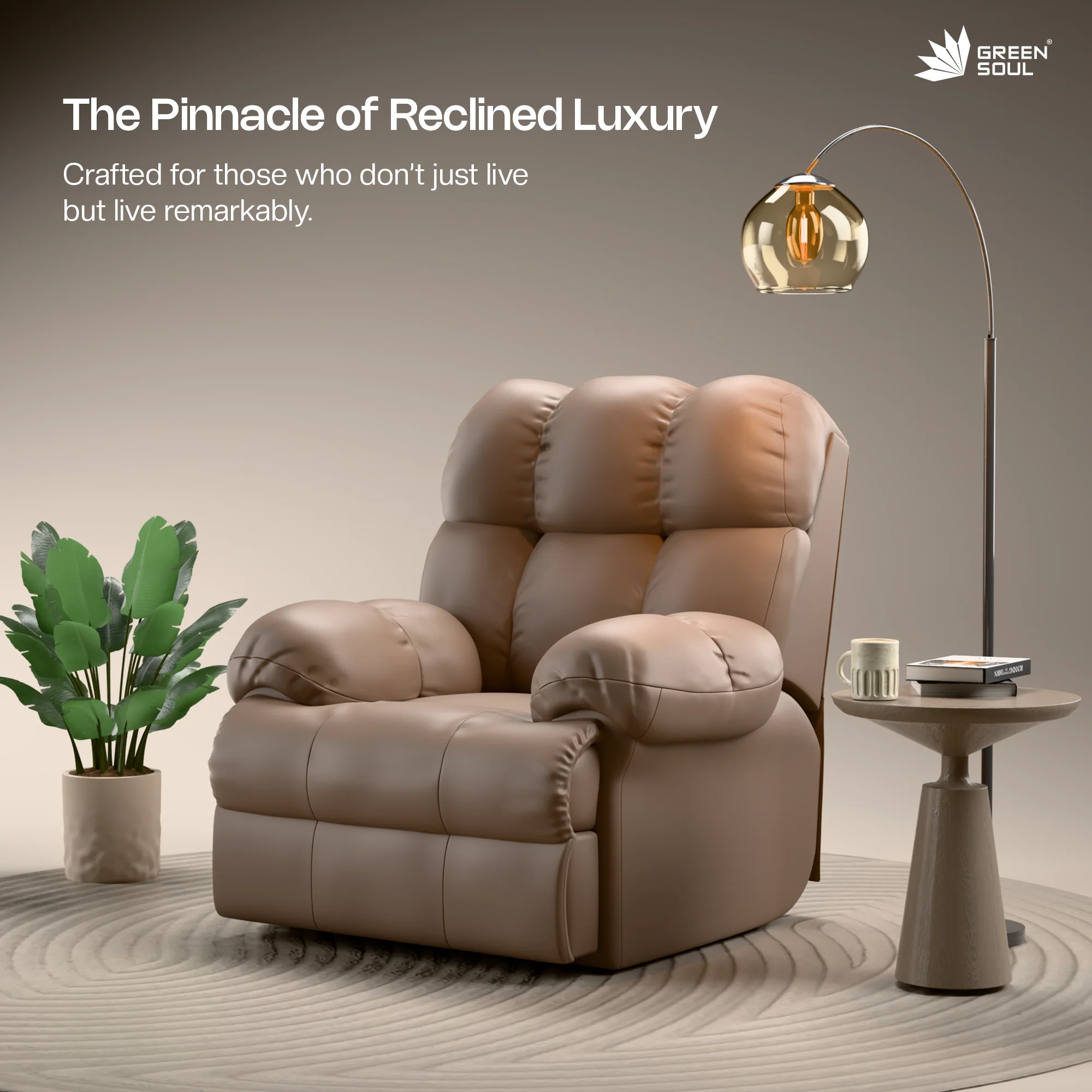 Green Soul® Shangri-La Single Seater Electric Recliner Sofa - Image 41