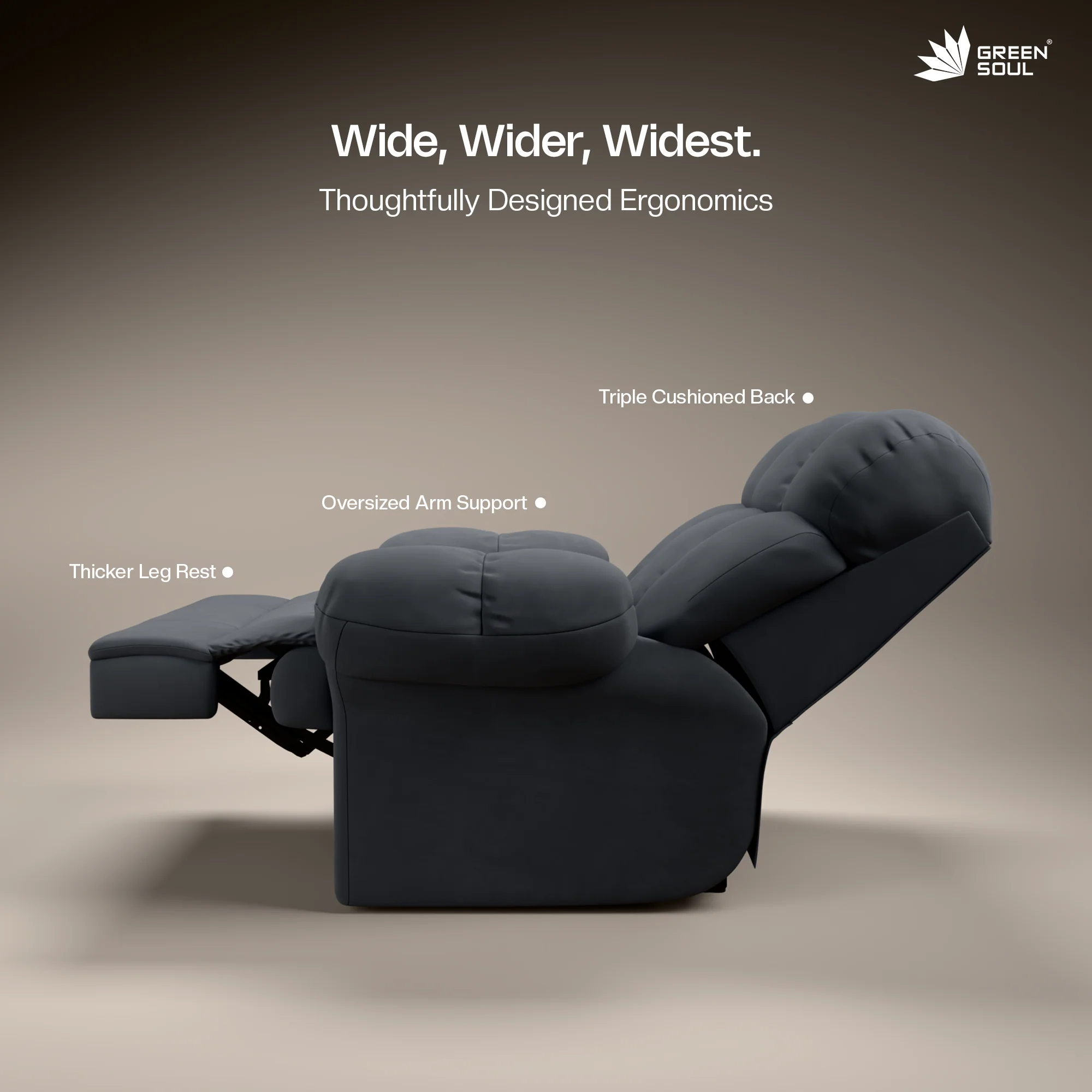 Green Soul® Shangri-La Single Seater Electric Recliner Sofa - Image 42