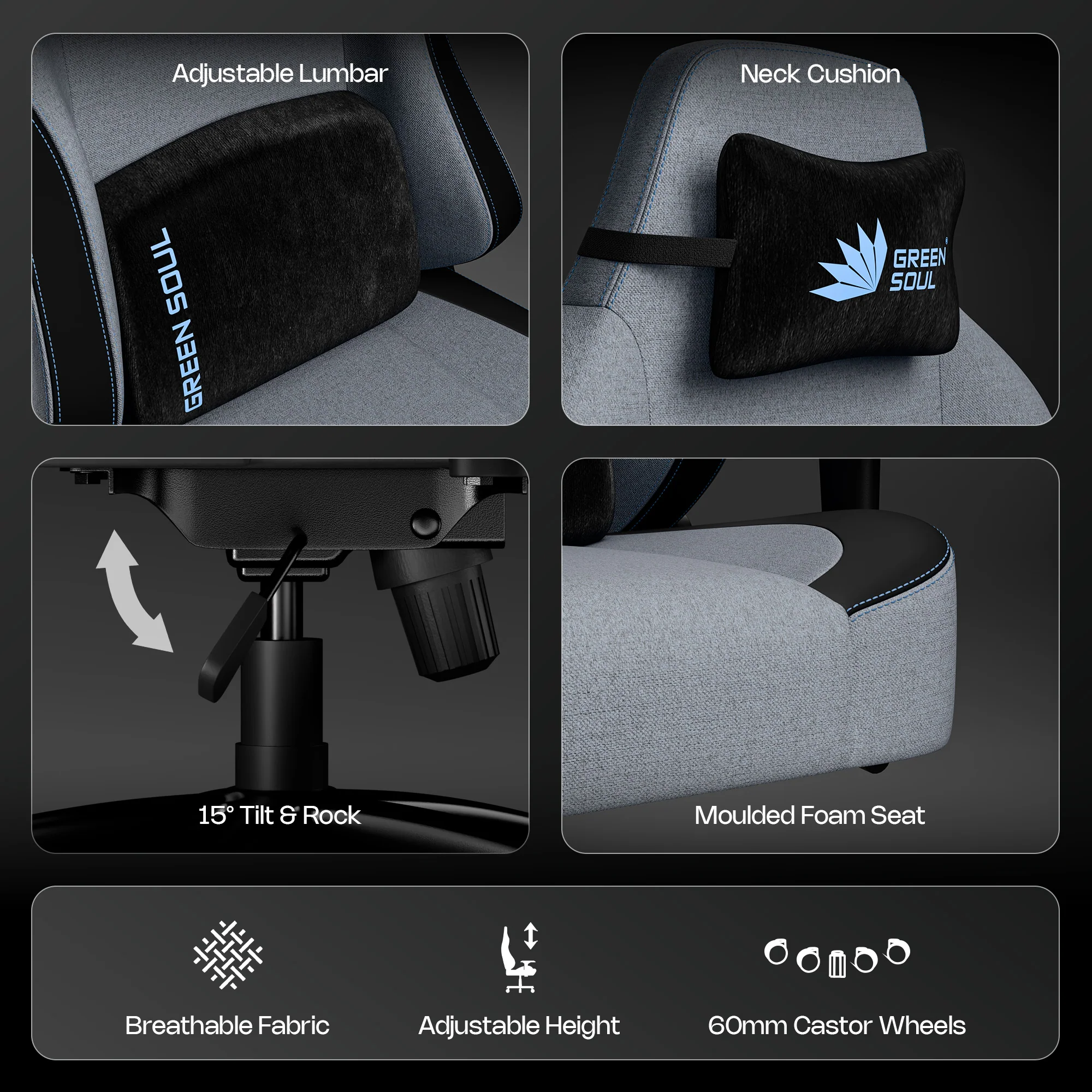 Green Soul Vision Gaming Chair - Image 37