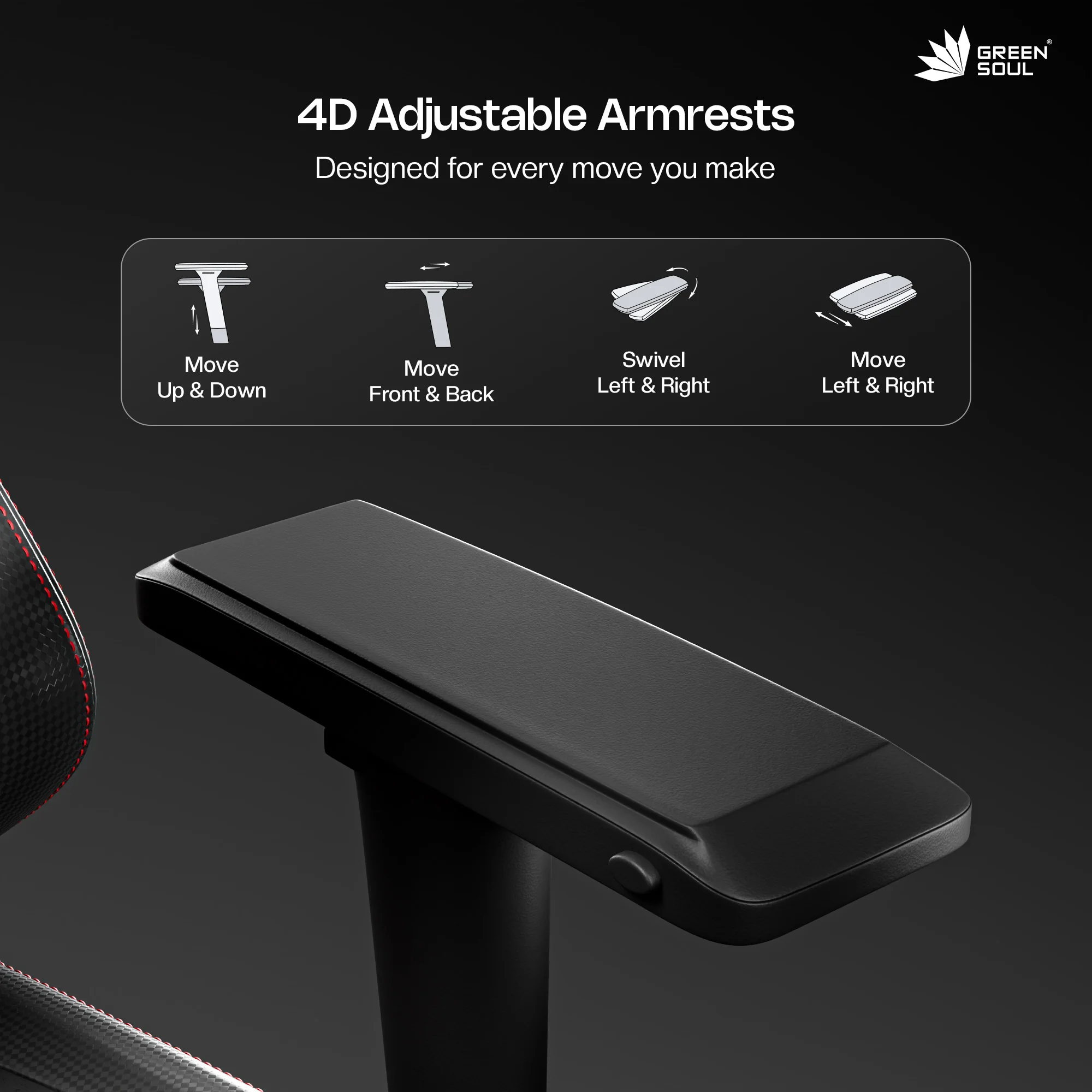 Green Soul Vision Gaming Chair - Image 41